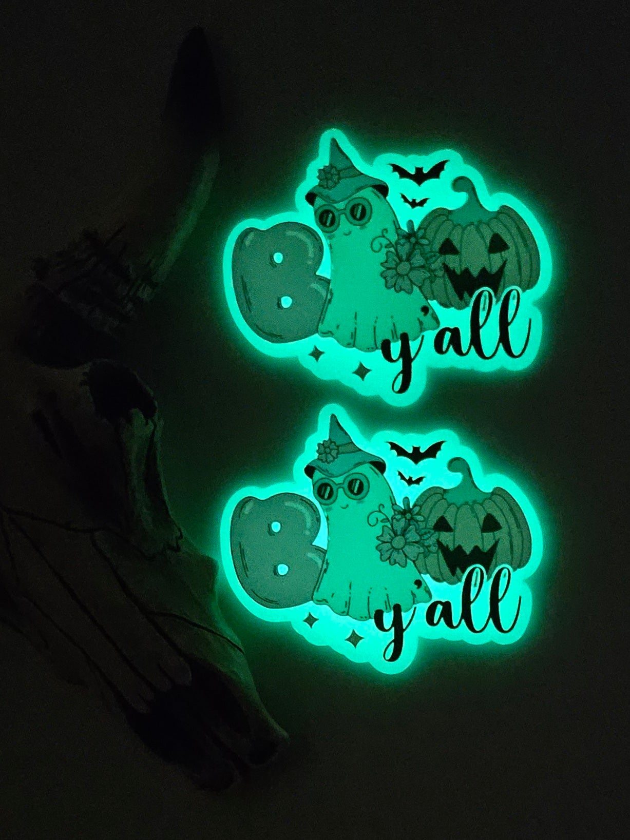 Flatback Boo Y'all 374 Glow in the Dark