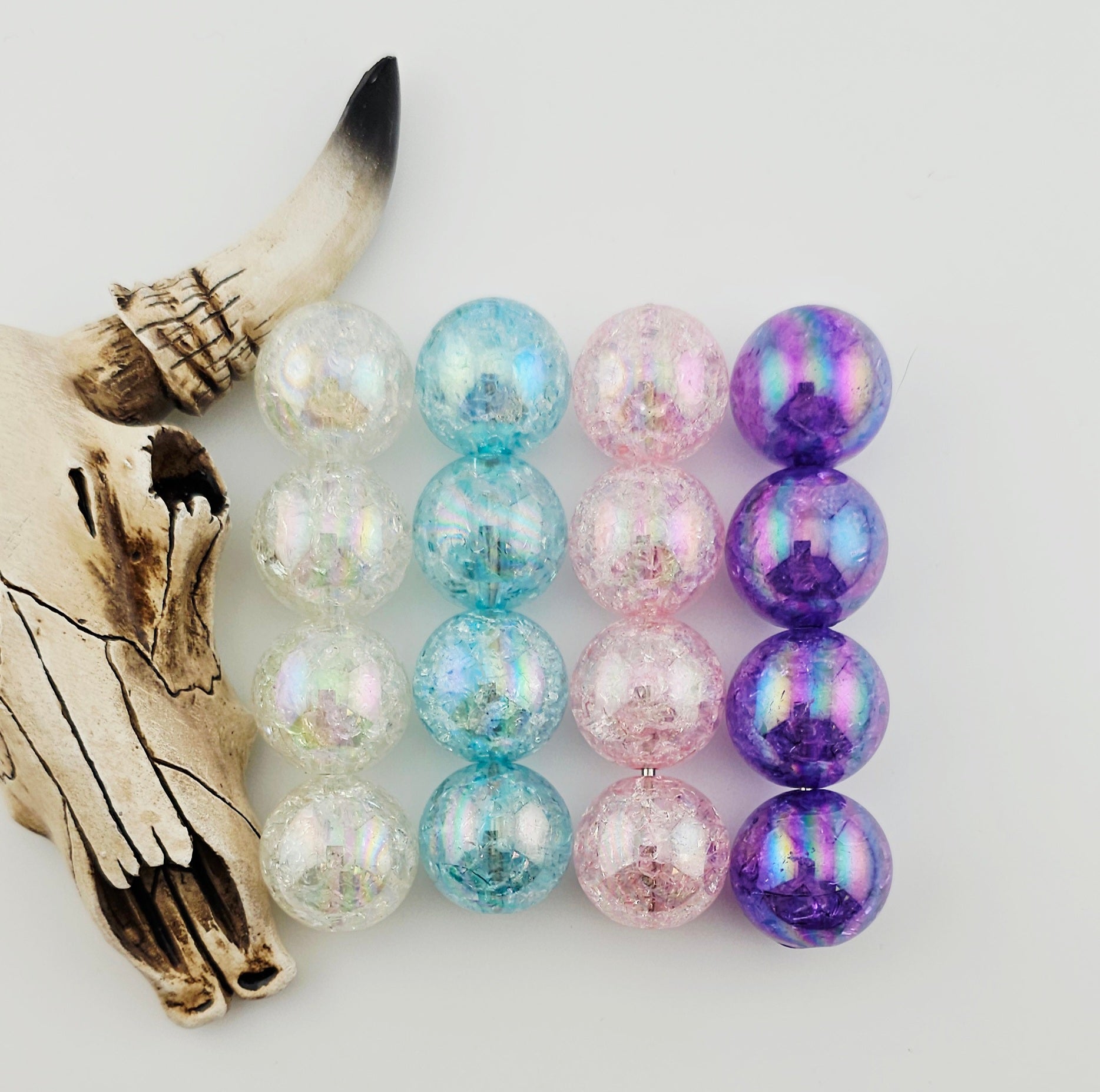 20mm Acrylic Crackle Beads