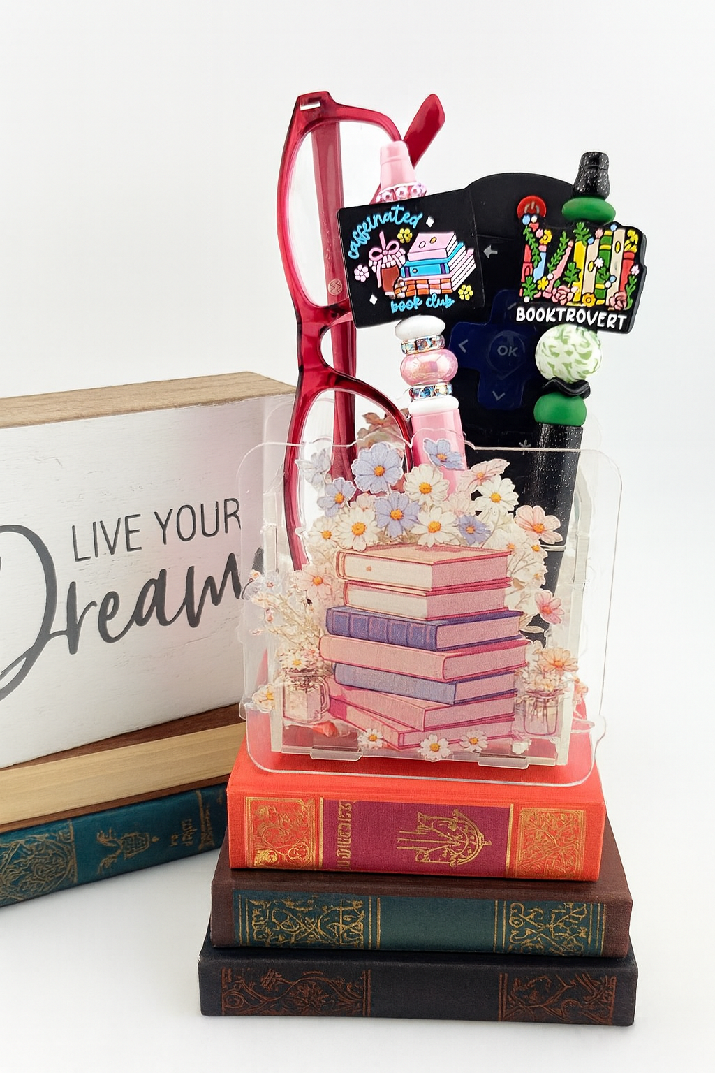 Pen Box Stack of Books 29