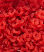 Wavey Frosted  Acrylic Spacers 12mm (10ct) Large Hole