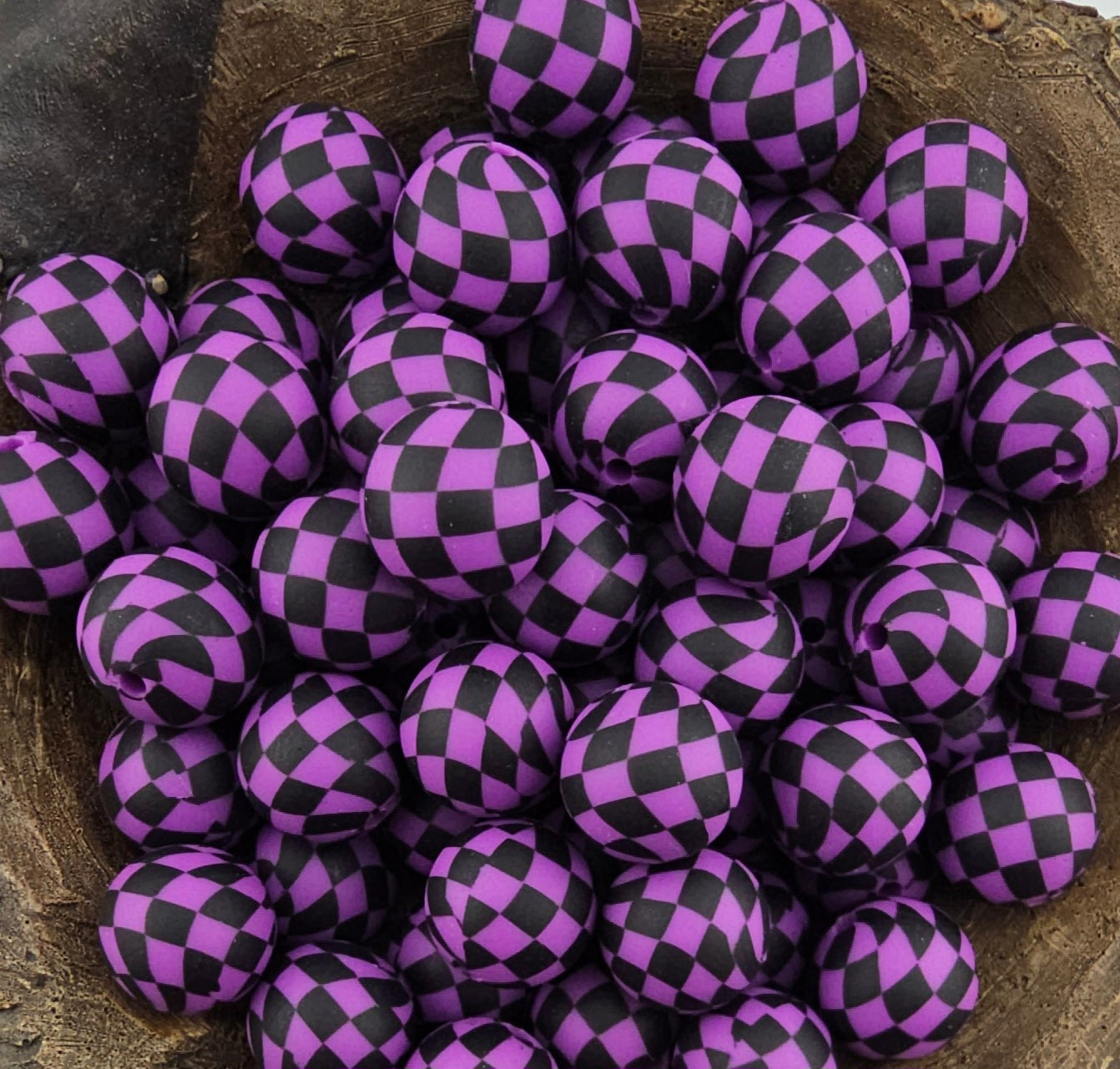 Checker Print 15mm Silicone