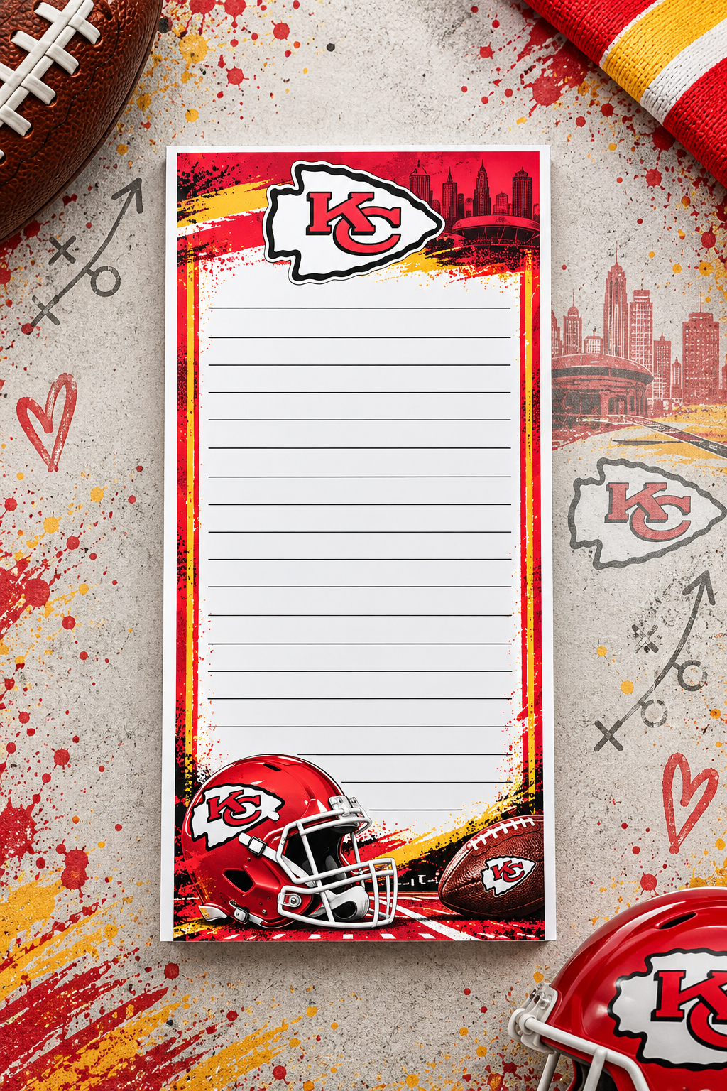 KC Football Notepad