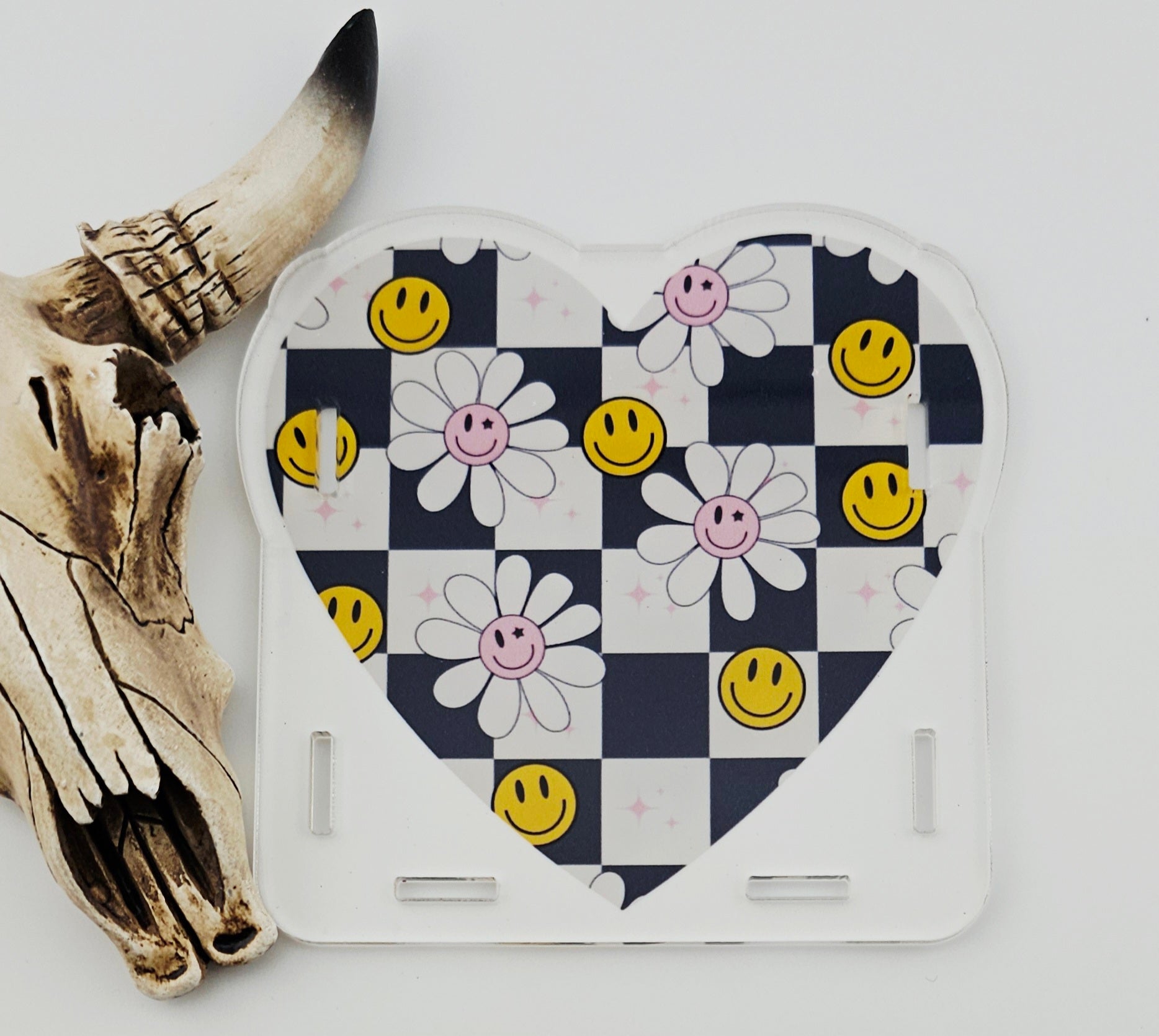 Pen Box Checkered Happy Heart 23