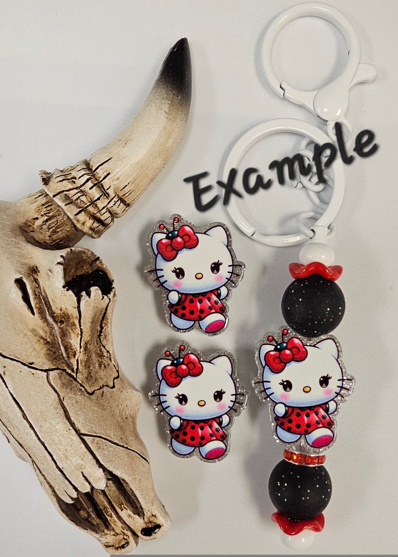 Acrylic Strawberry Kitty Focal