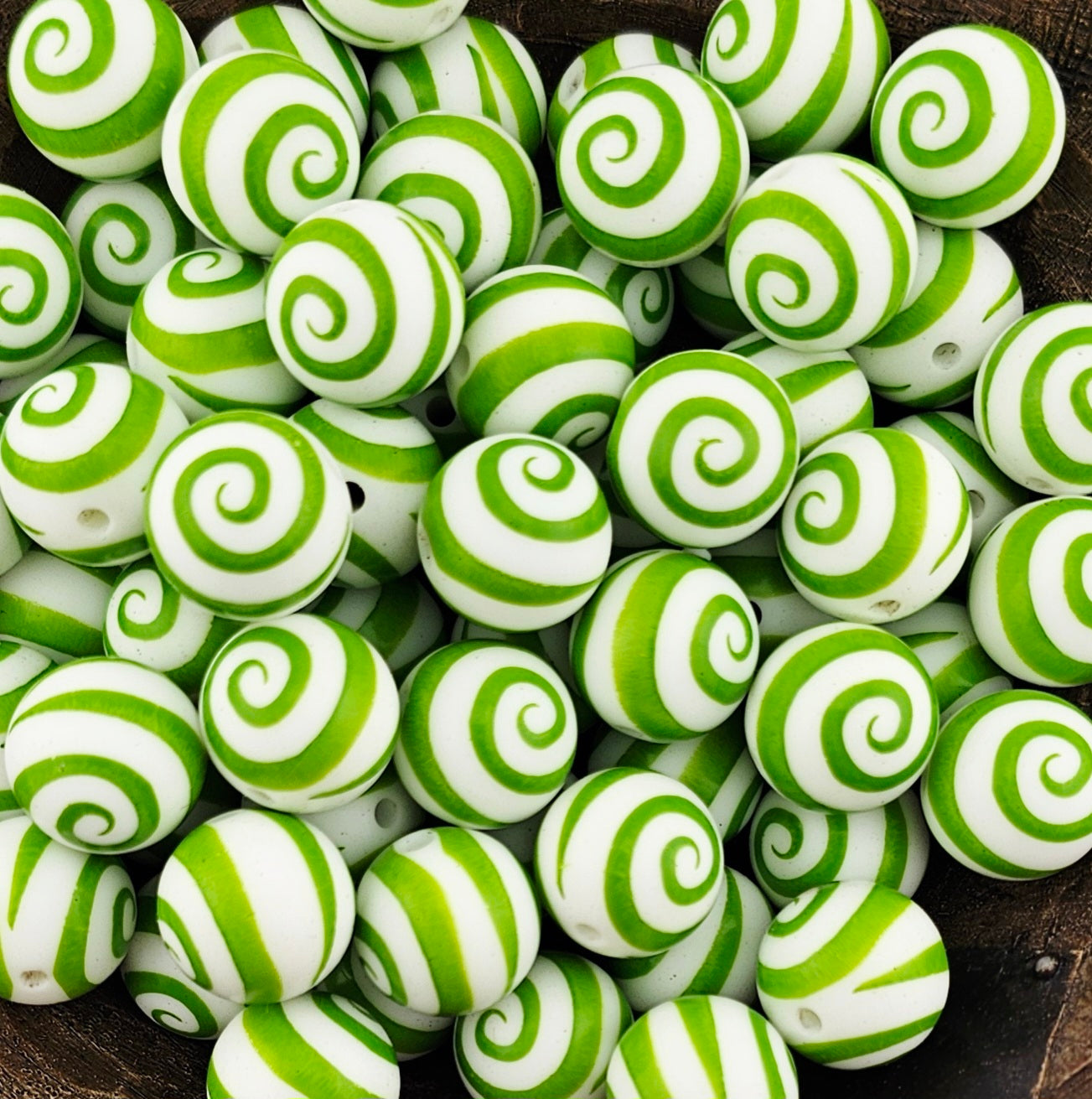 Spiral Green Print