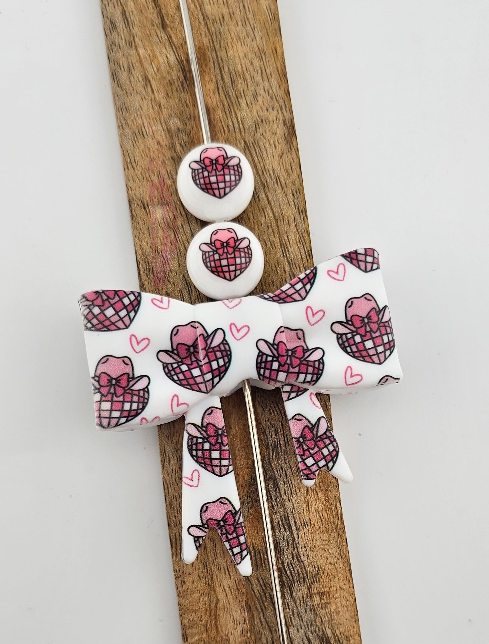 Large Bow Focal & 15mm Print Disco Cowgirl