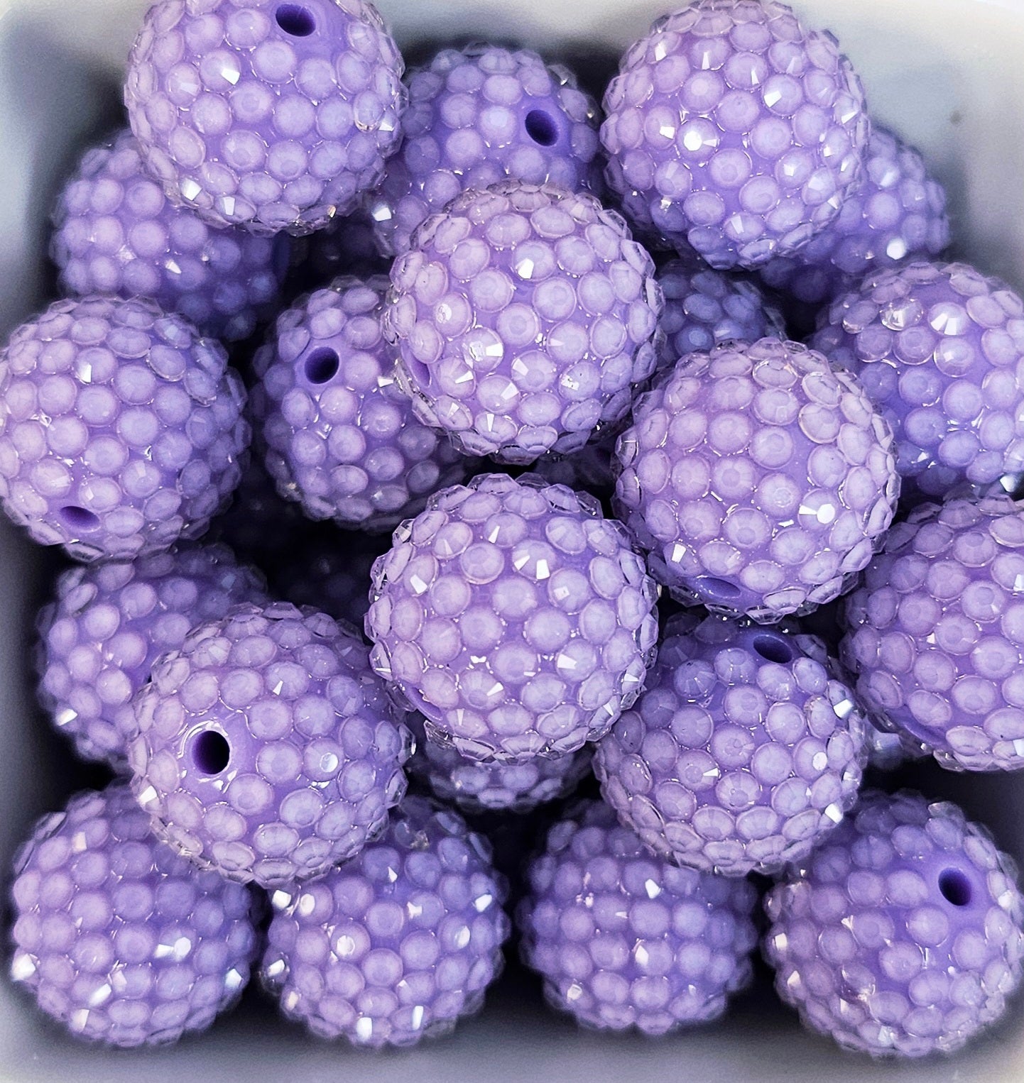 Rhinestone 20mm Clear Jelly Acrylic