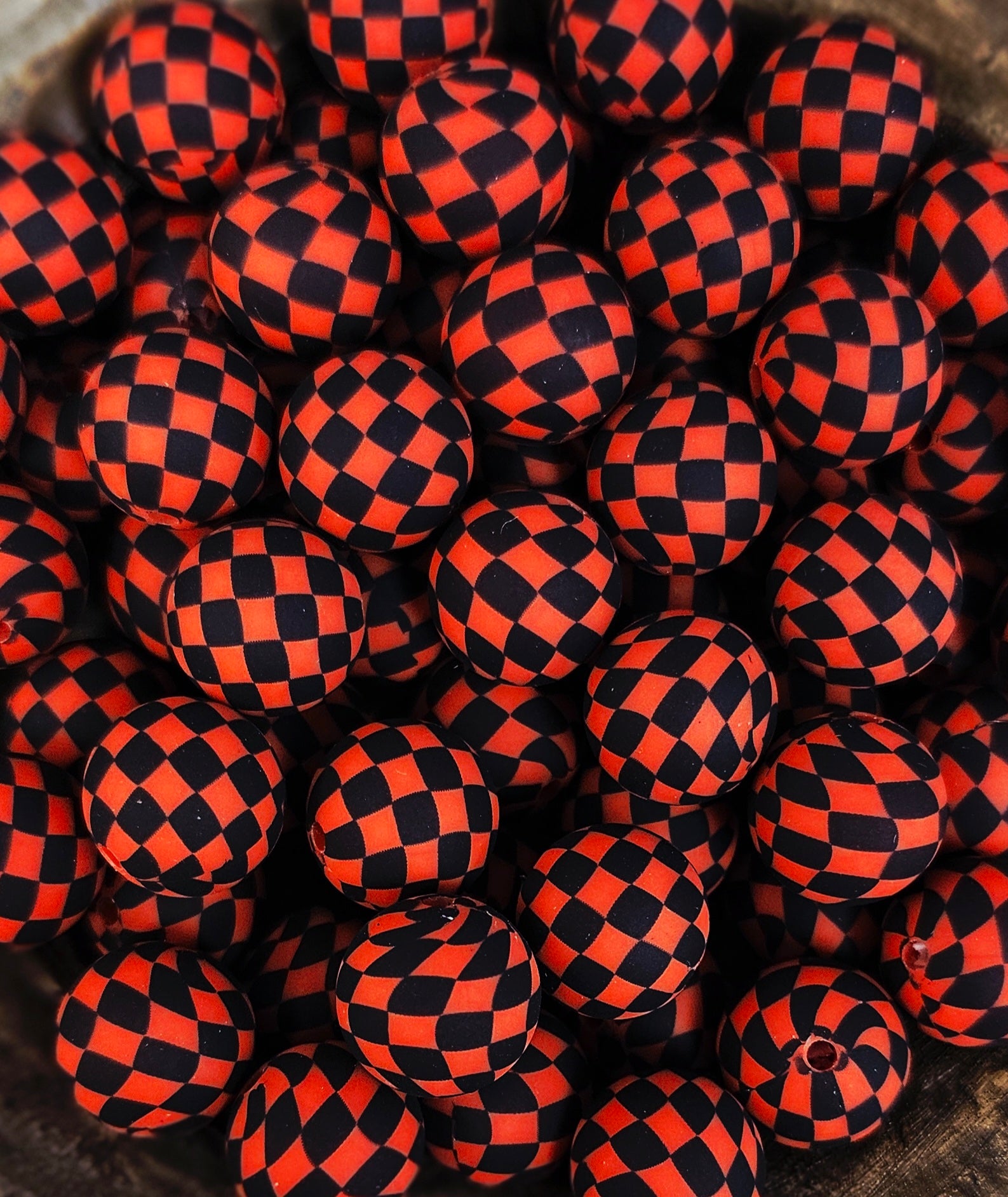 Checker Print 15mm Silicone