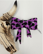 Straw Topper Bow Focal 2in1 - Cow Glossy