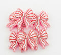 Acrylic Focal Candy Cane Bow AF104