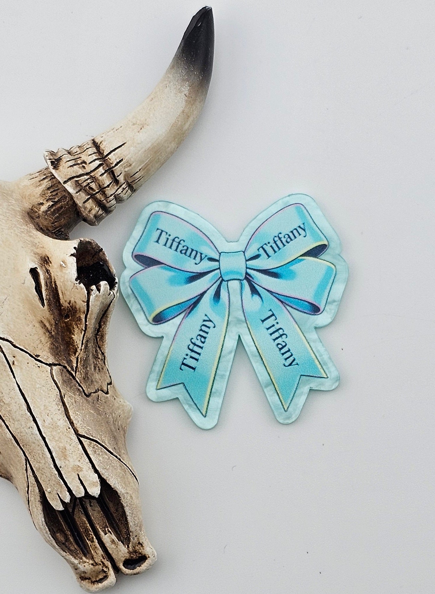 Flatback Blue Designer Bow 465