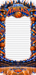 NY Knicks Basketball Notepad