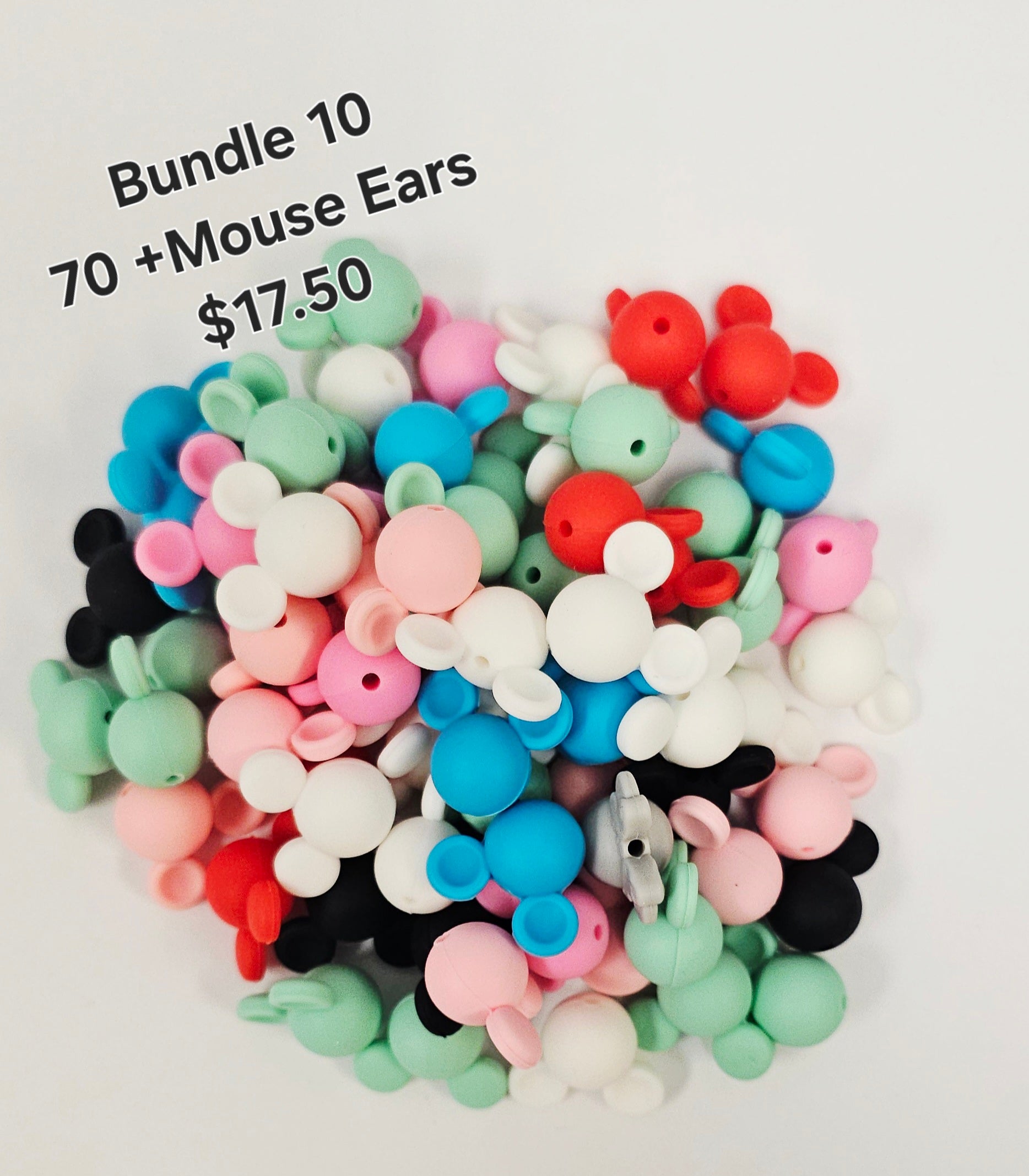 Bundle Deal 10 - 70 + Mouse Ear Beads
