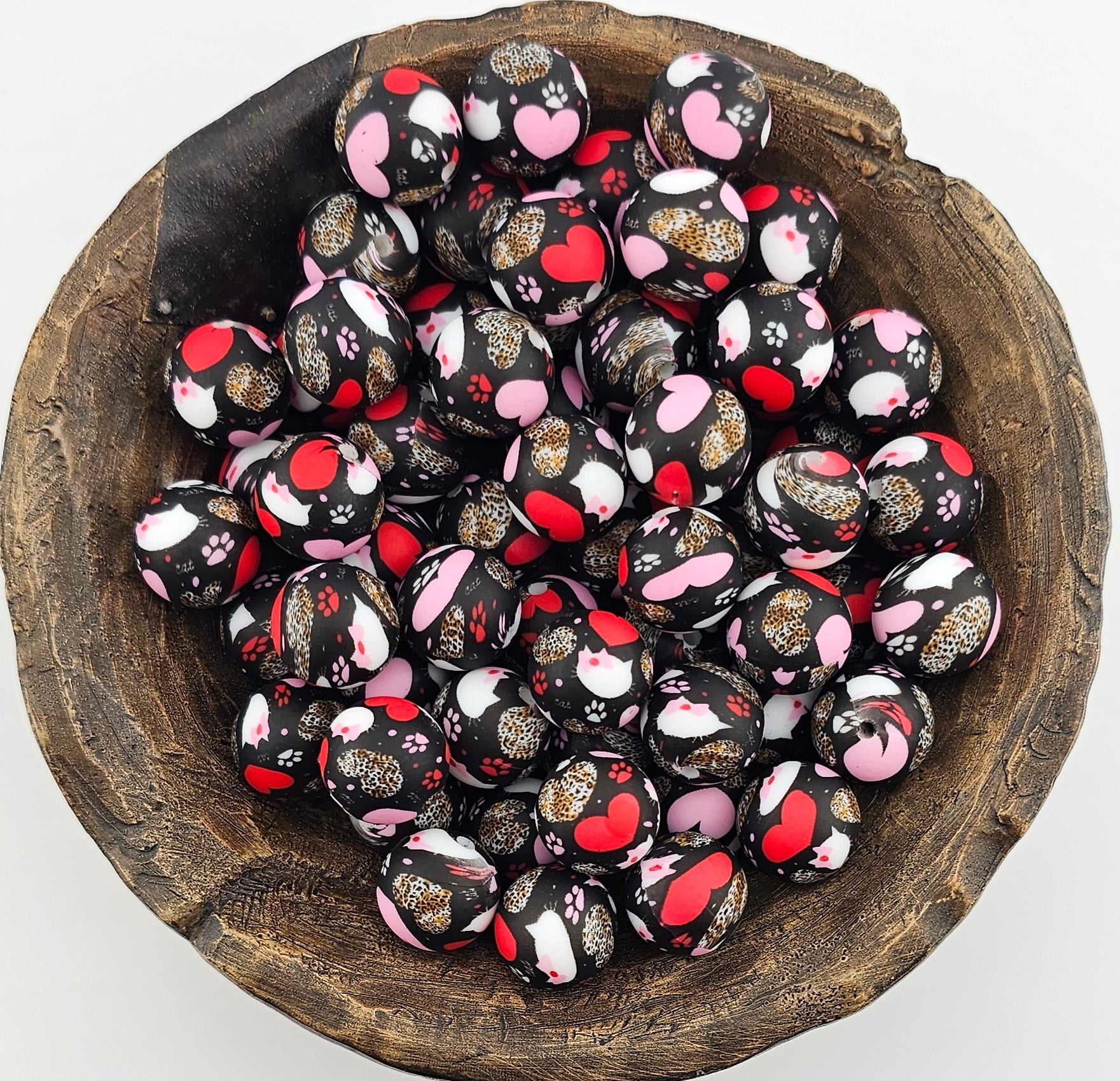 Leopard Heart Paw Print