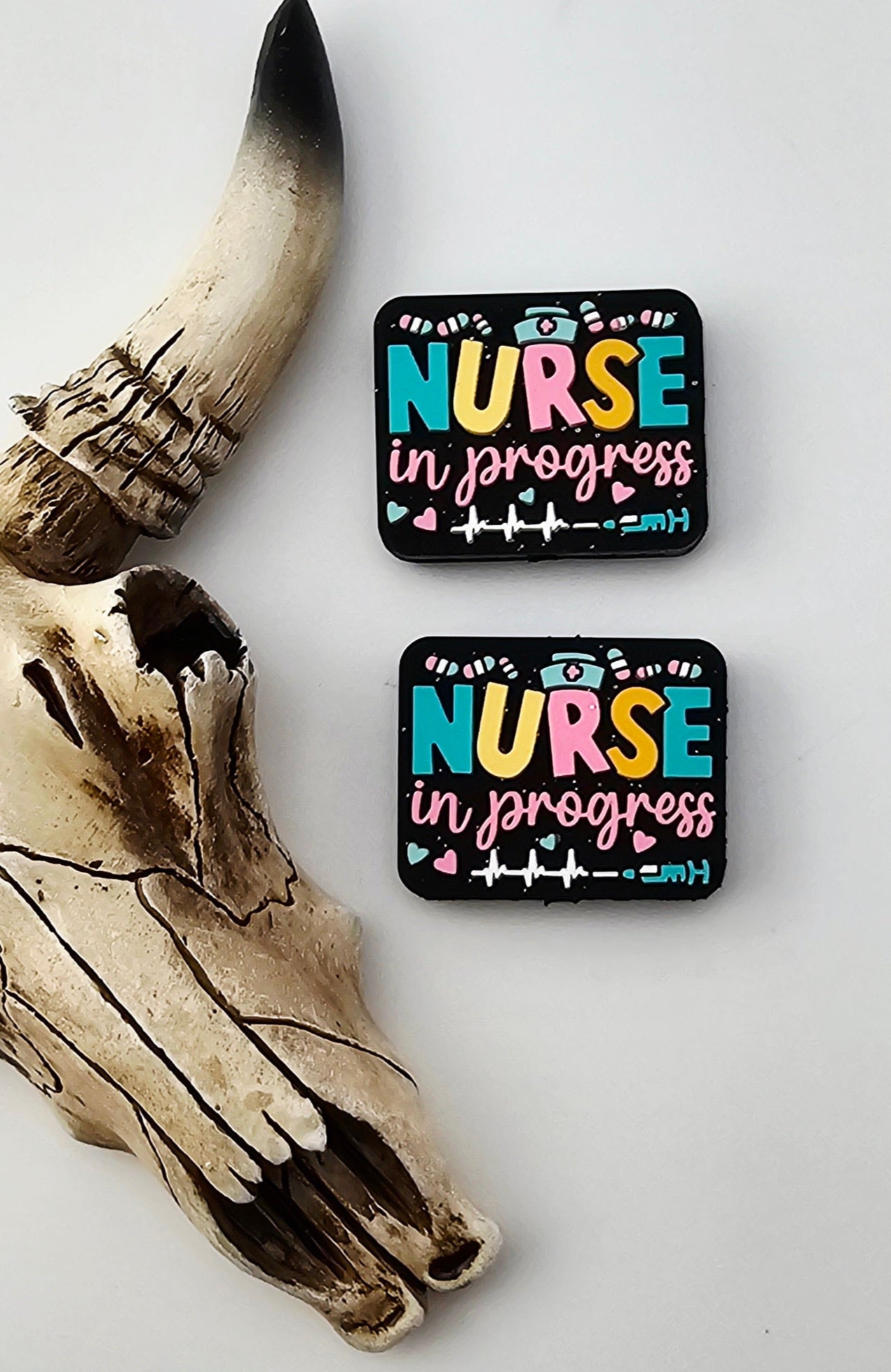 Nurse In Progress Glitter Focal (pastel color)