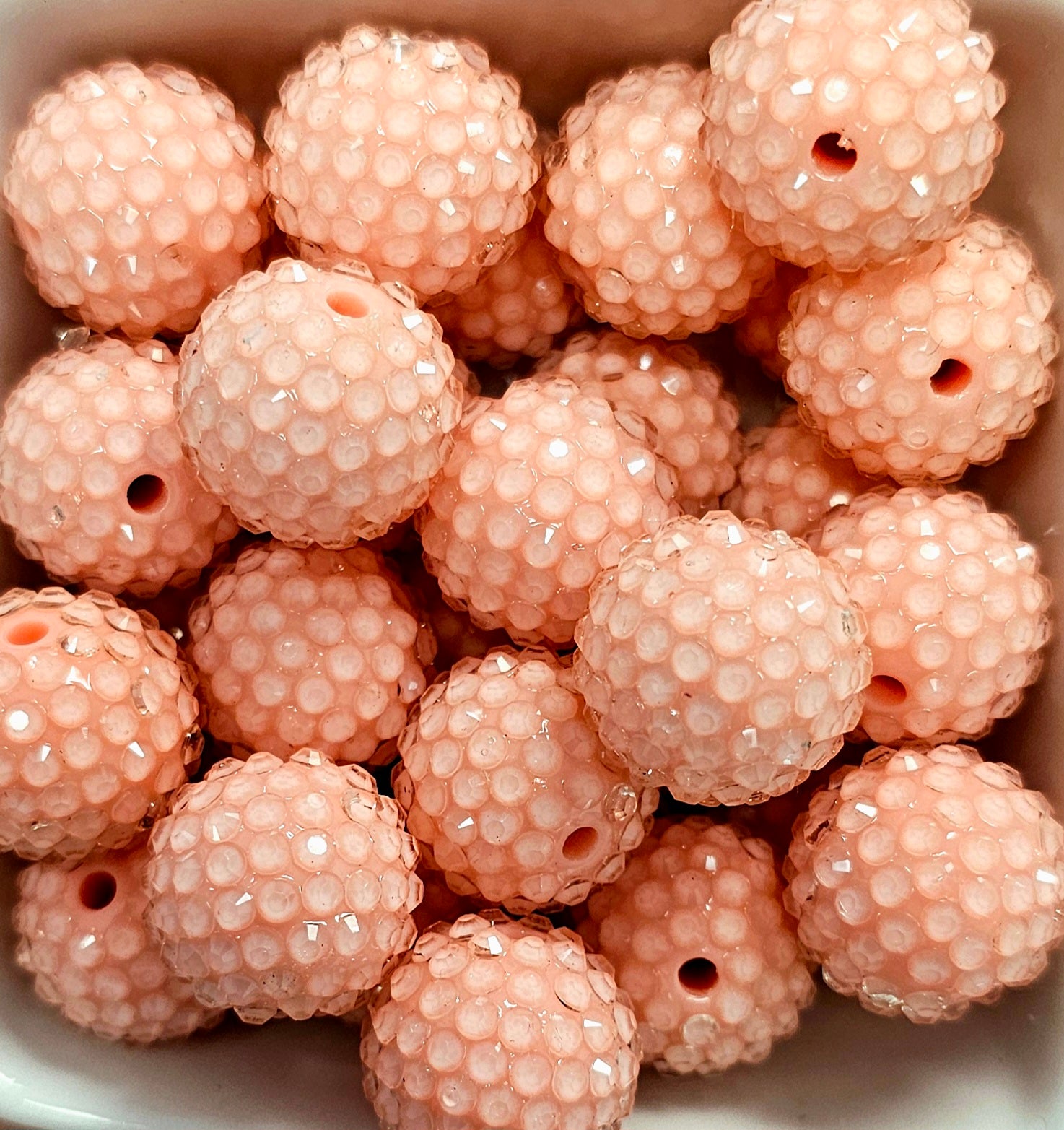 Rhinestone 20mm Clear Jelly Acrylic