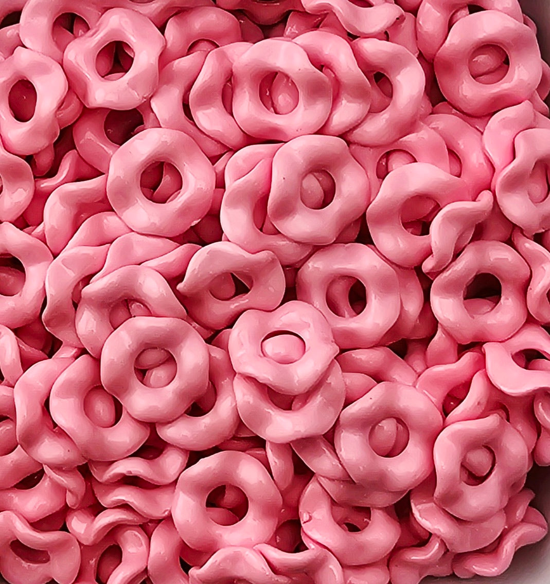 Wavey Acrylic Spacers 13mm (10ct) Large Hole
