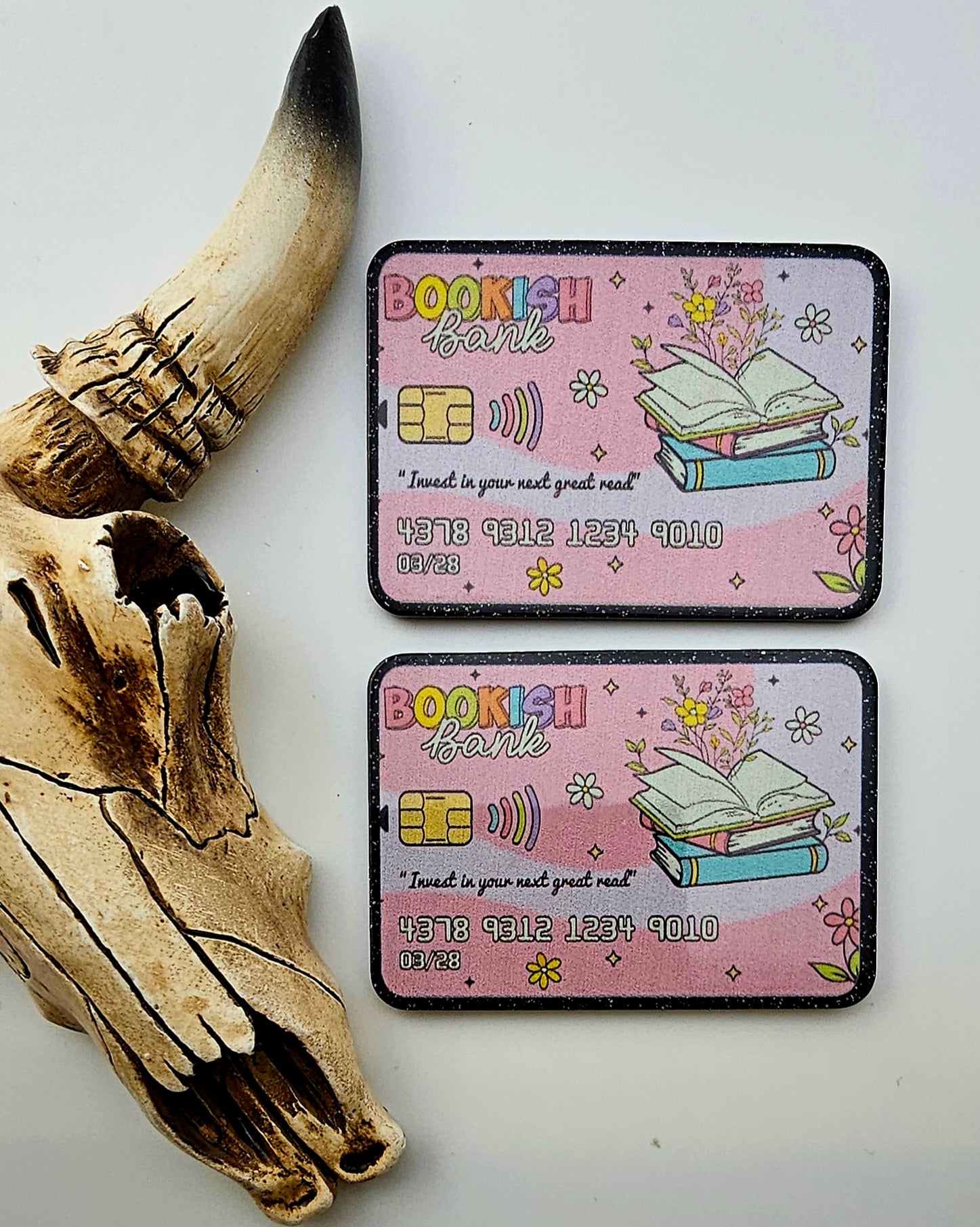 Flatback Bookish Bank Card 300