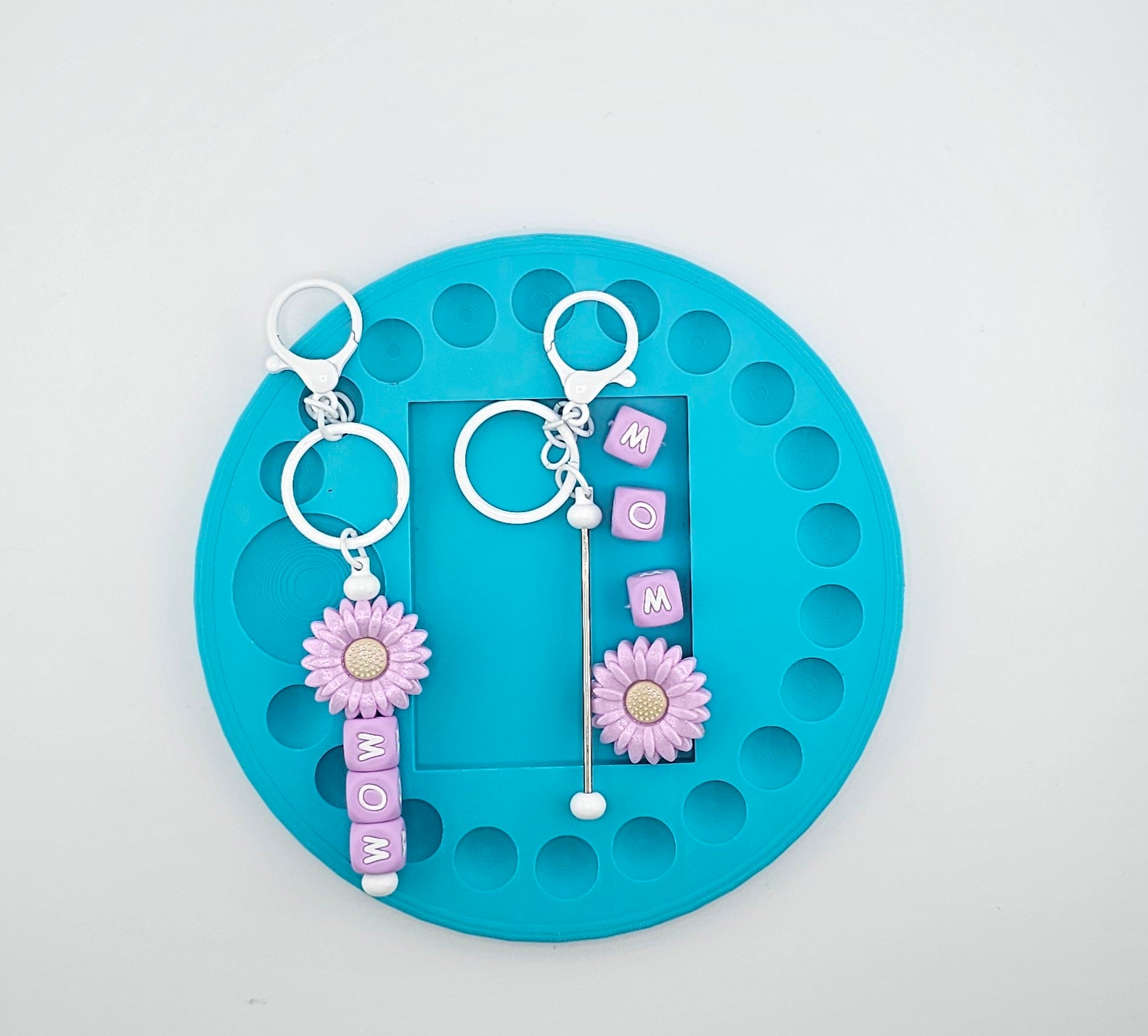 Keychain Bar Kit - Lavender Opal Sunflower Mom