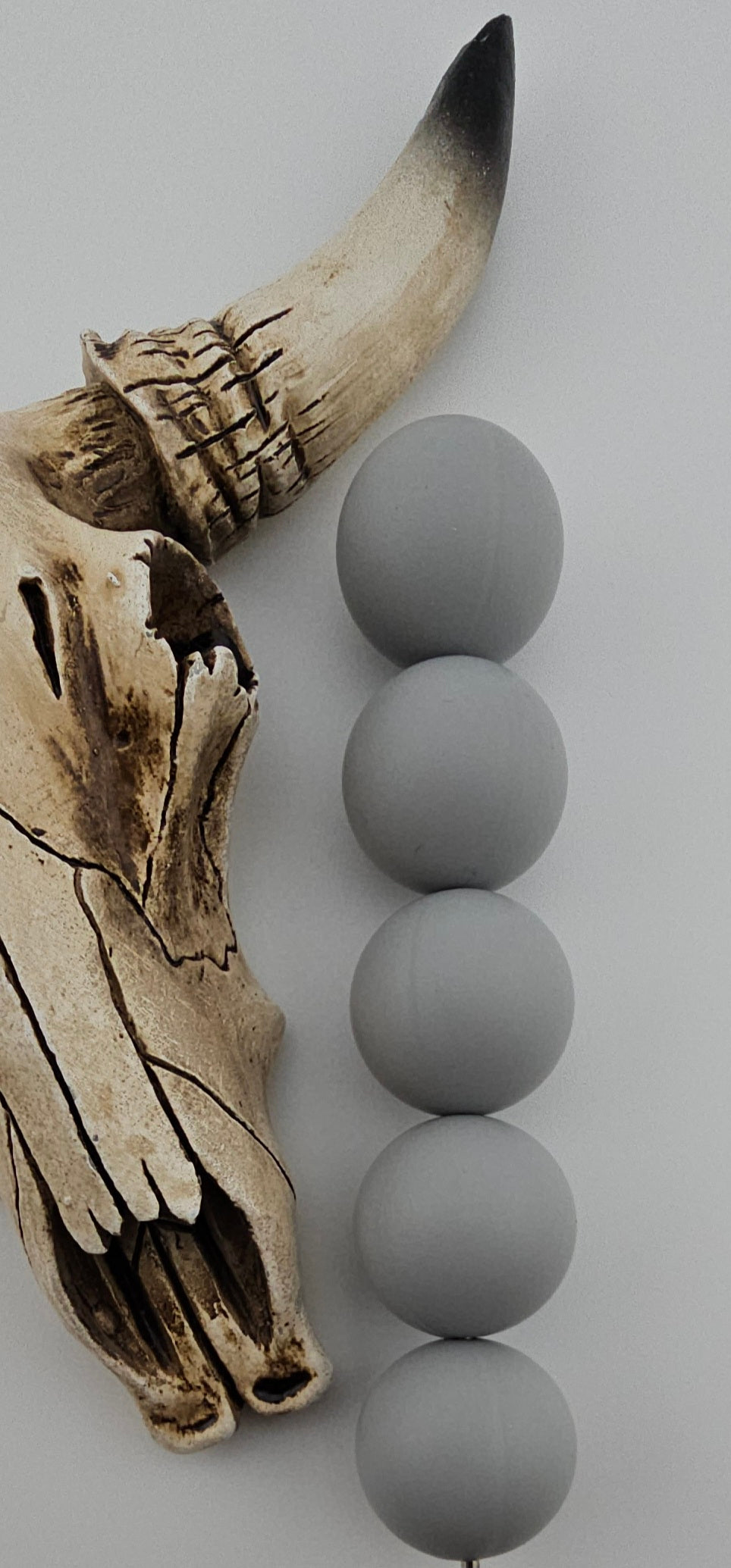 19mm Solid Silicone Beads