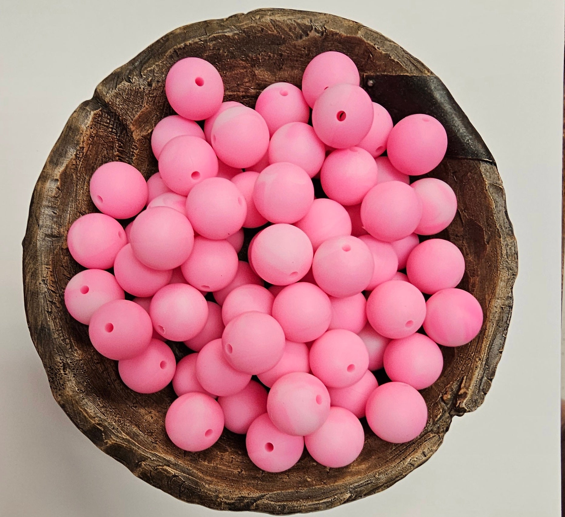 Light Pink Swirl 15mm Silicone