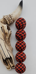 Checker Print 19mm Silicone