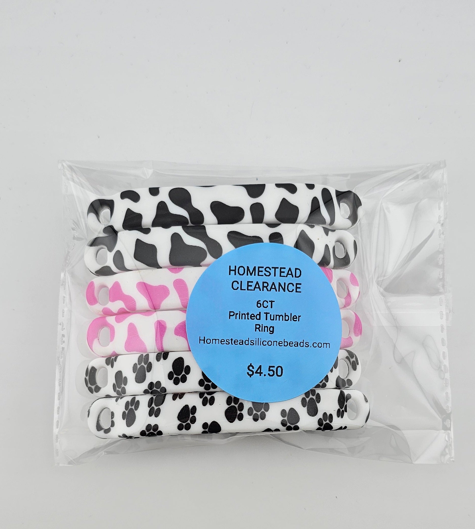 Tumbler Ring Printed Bundle 6CT Assortment