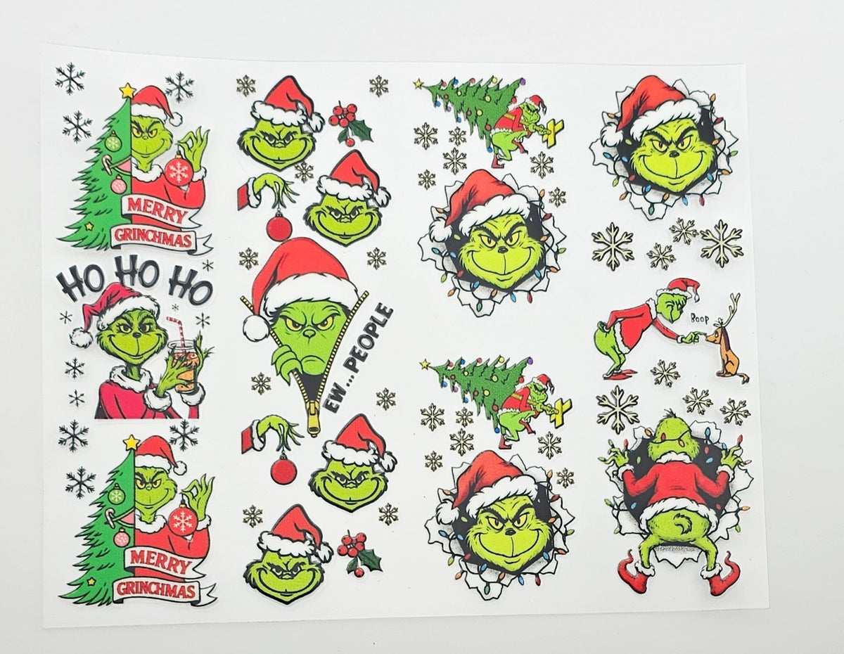 UVDFT Grinchy Assortment Pen Wrap *sold individually*