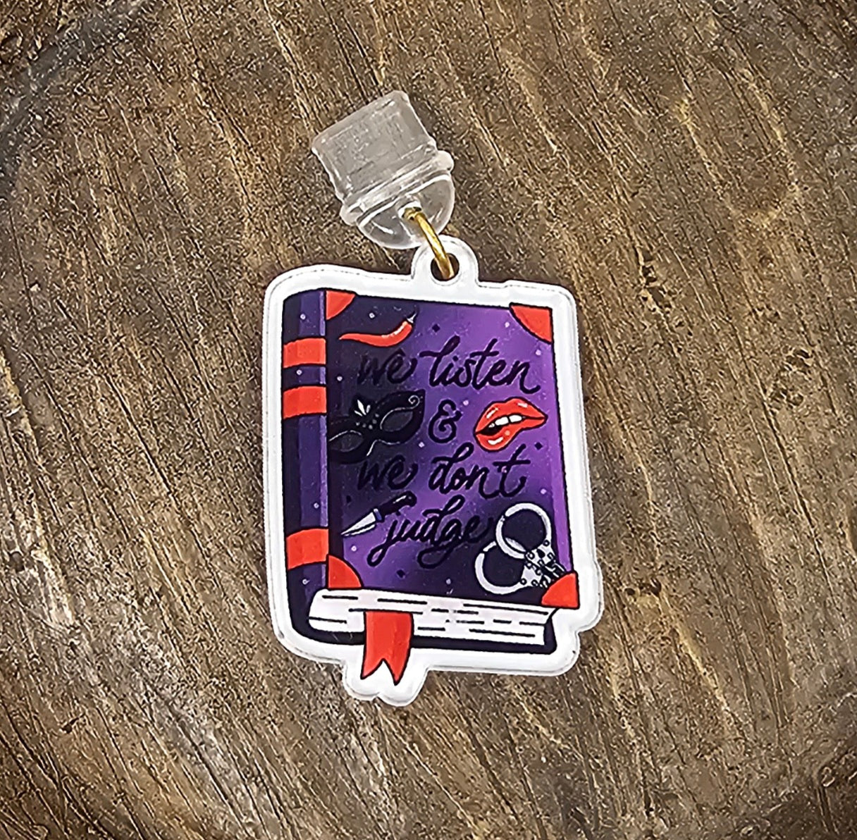 Dust Plug Charm - We Listen and We Don't Judge