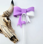Straw Topper Bow Matte