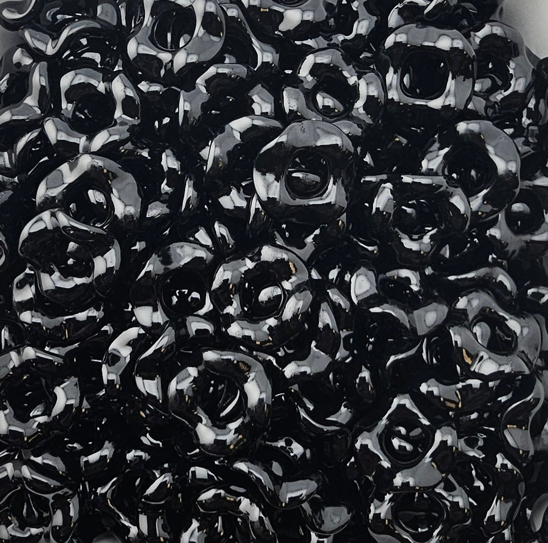 Wavey Acrylic Spacers 13mm (10ct) Large Hole