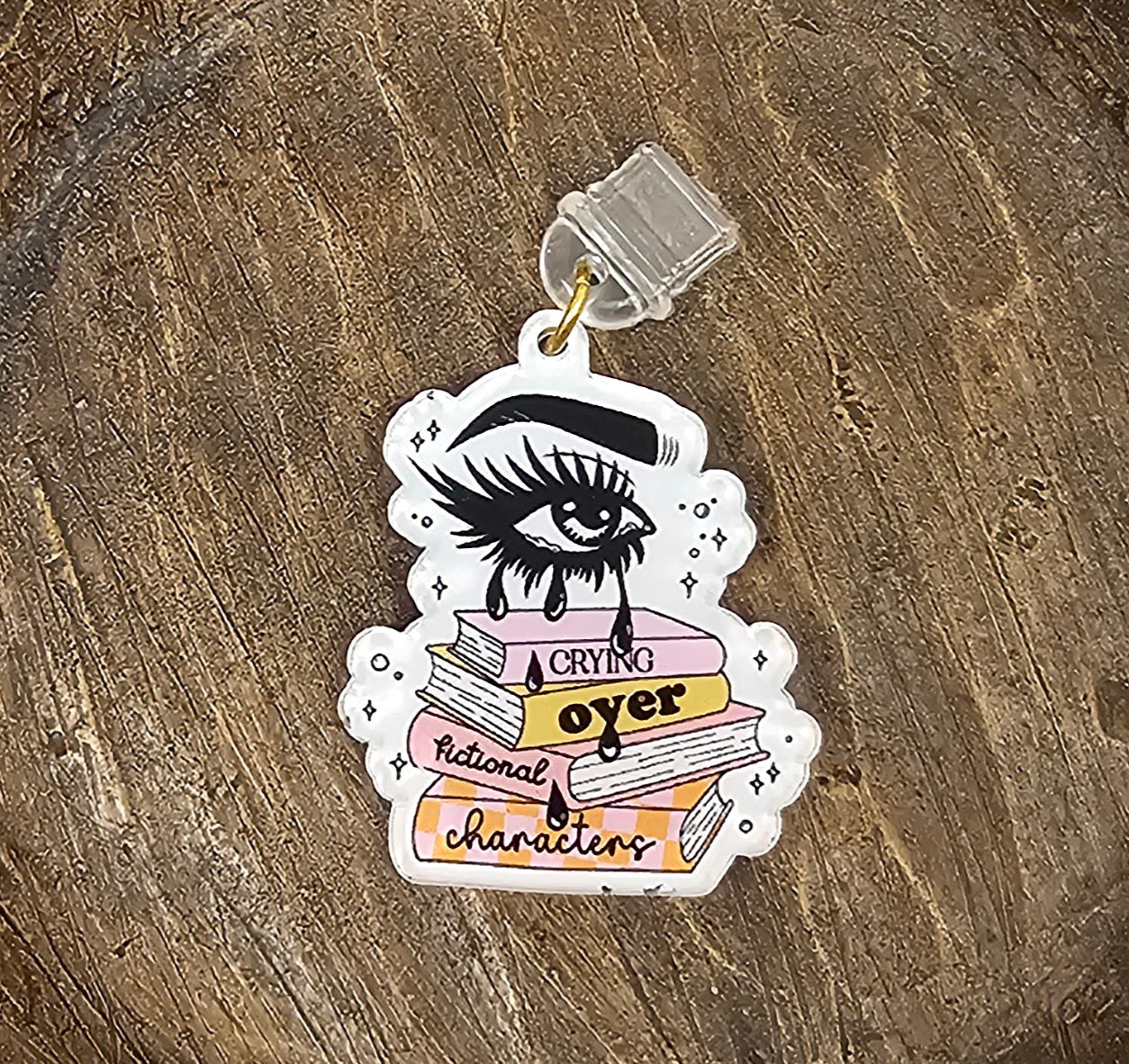 Dust Plug Charm - Crying Over Fictional Characters