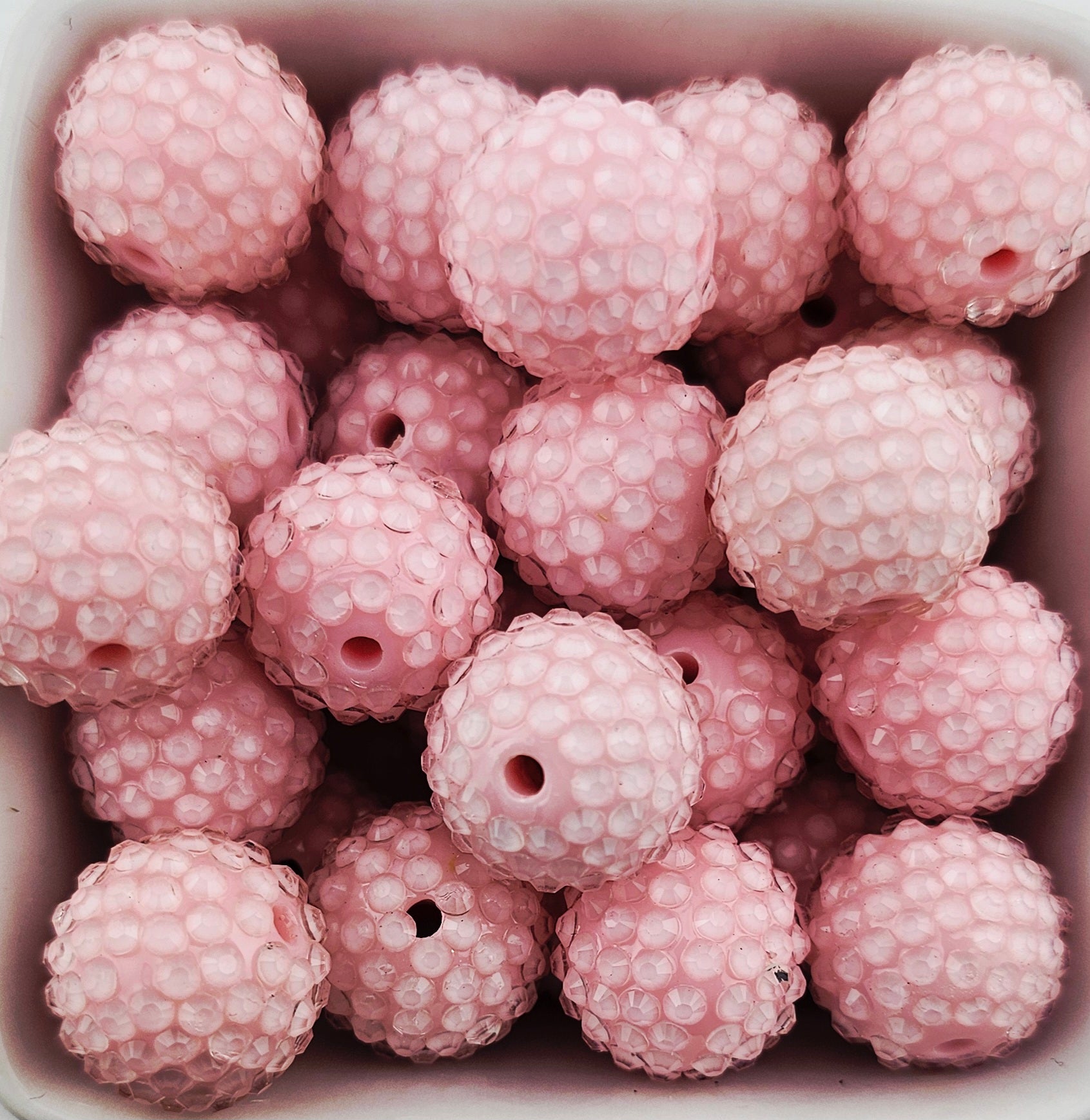 Rhinestone 20mm Clear Jelly Acrylic