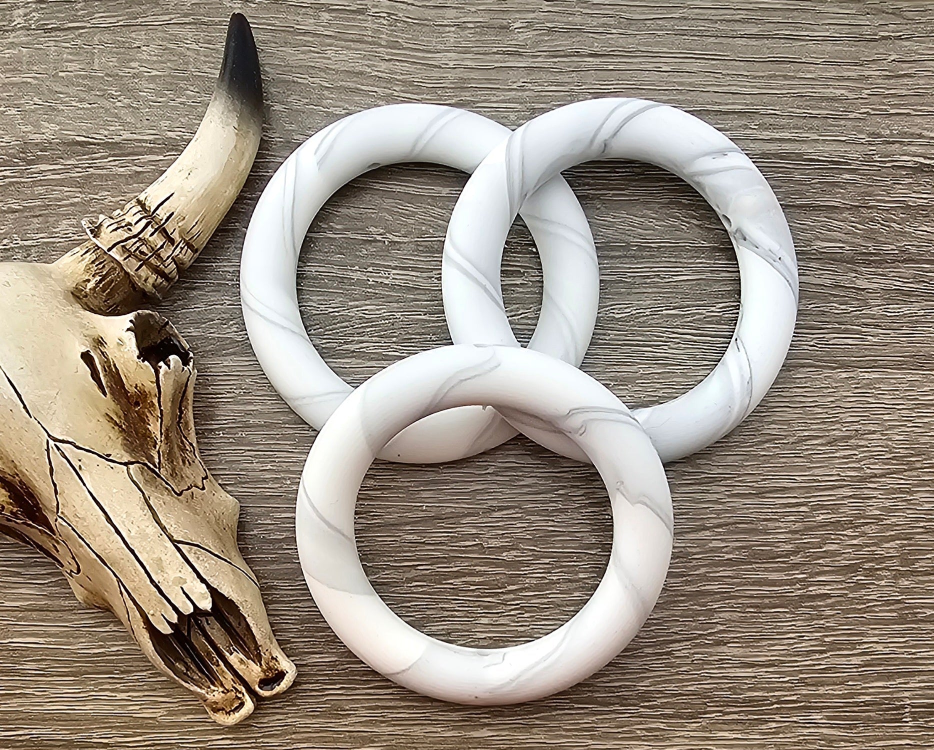 Silicone Ring 65mm #63 Marble