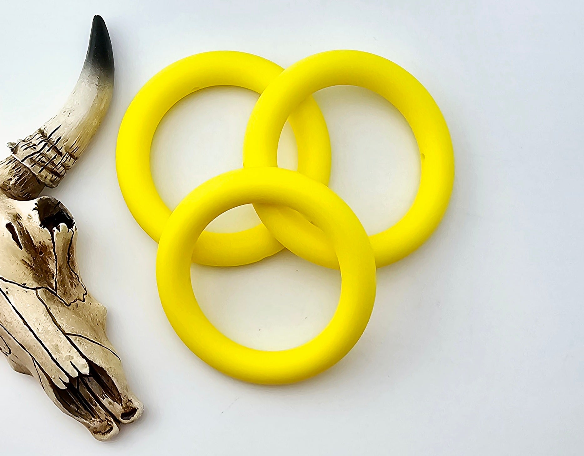 Silicone Ring 65mm #17 Bright Yellow