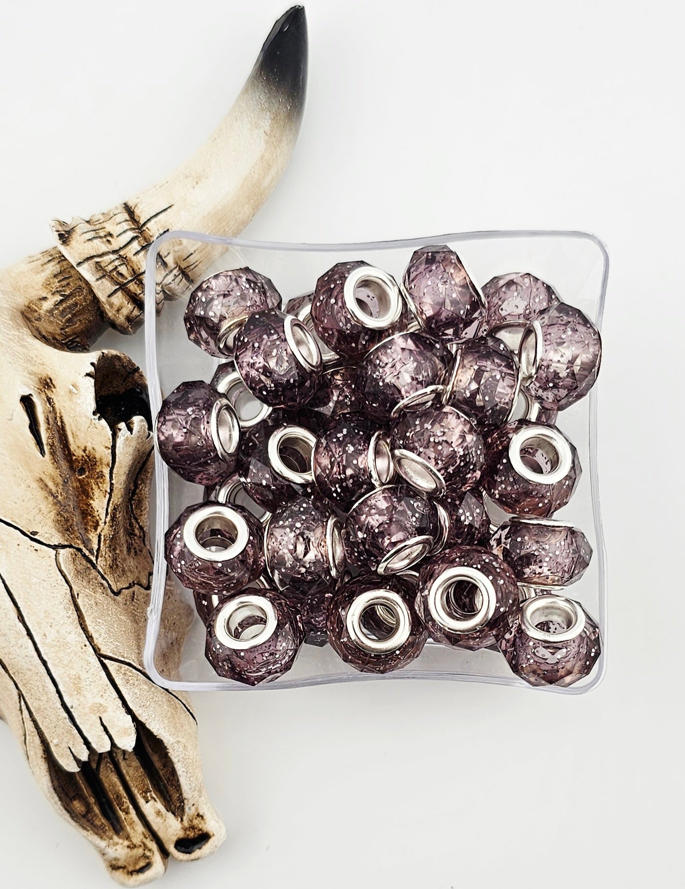 Faceted Spacer 14mm Large Hole