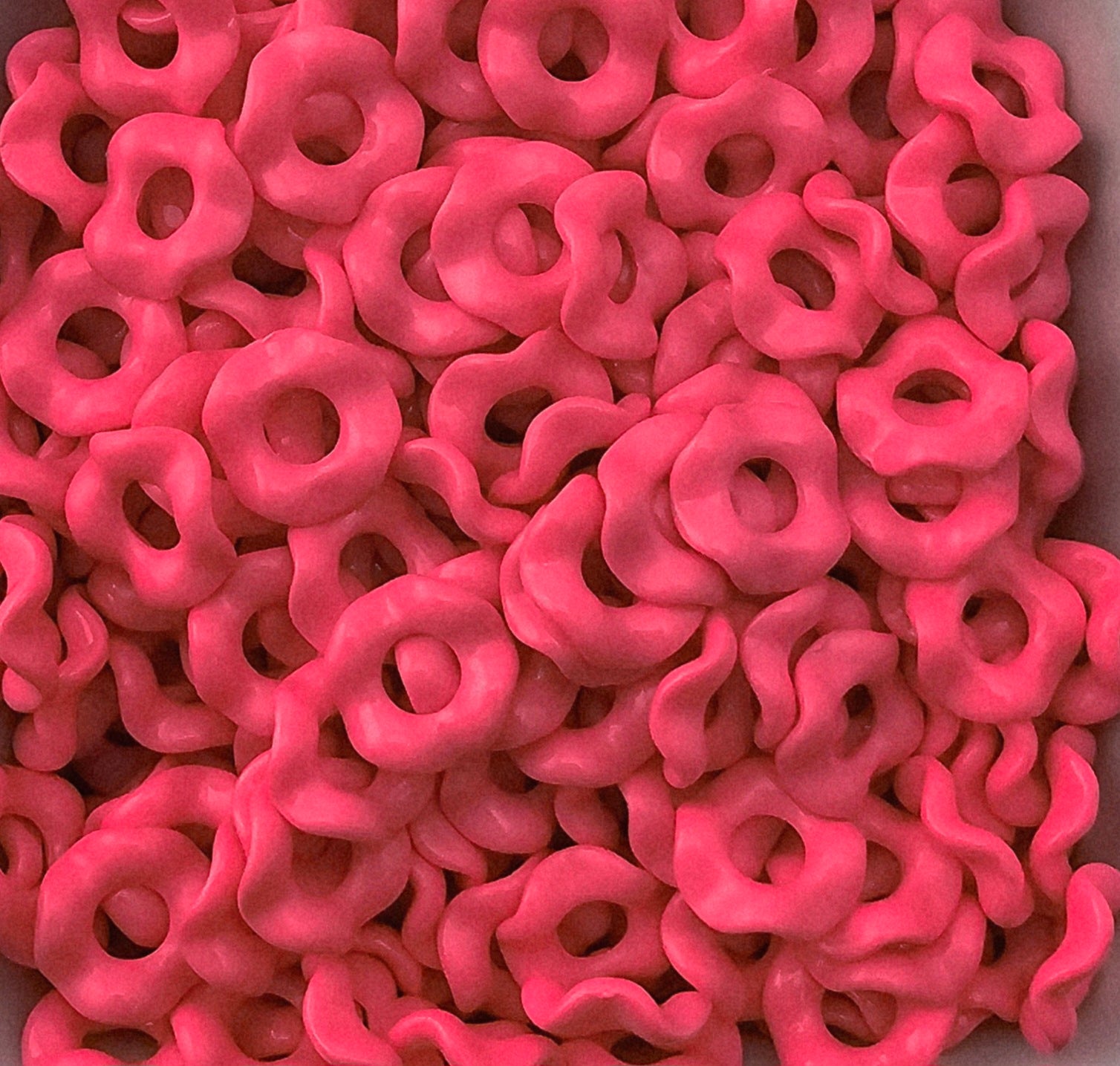 Wavey Acrylic Spacers 13mm (10ct) Large Hole