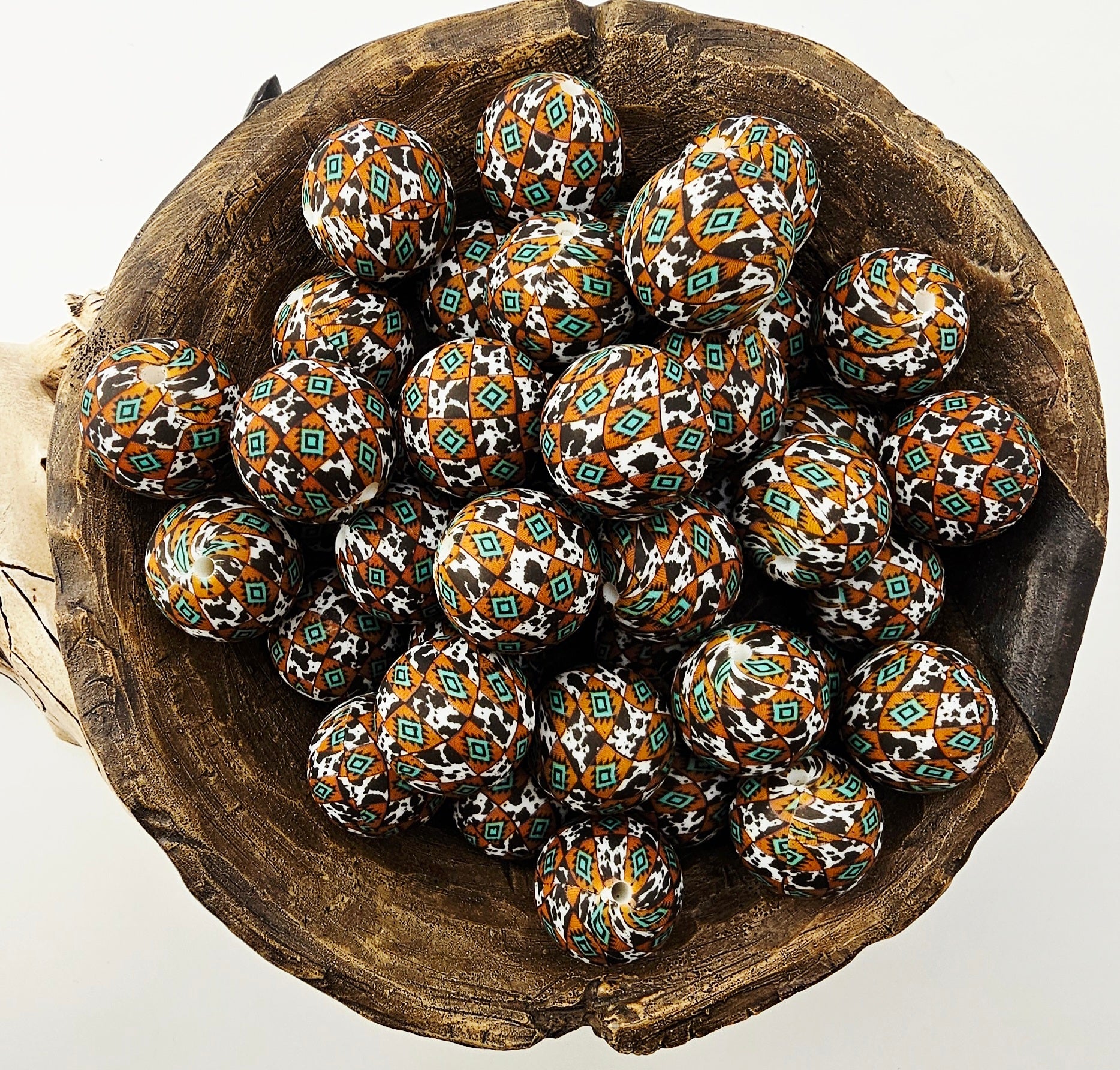 19mm Aztec Cow Print