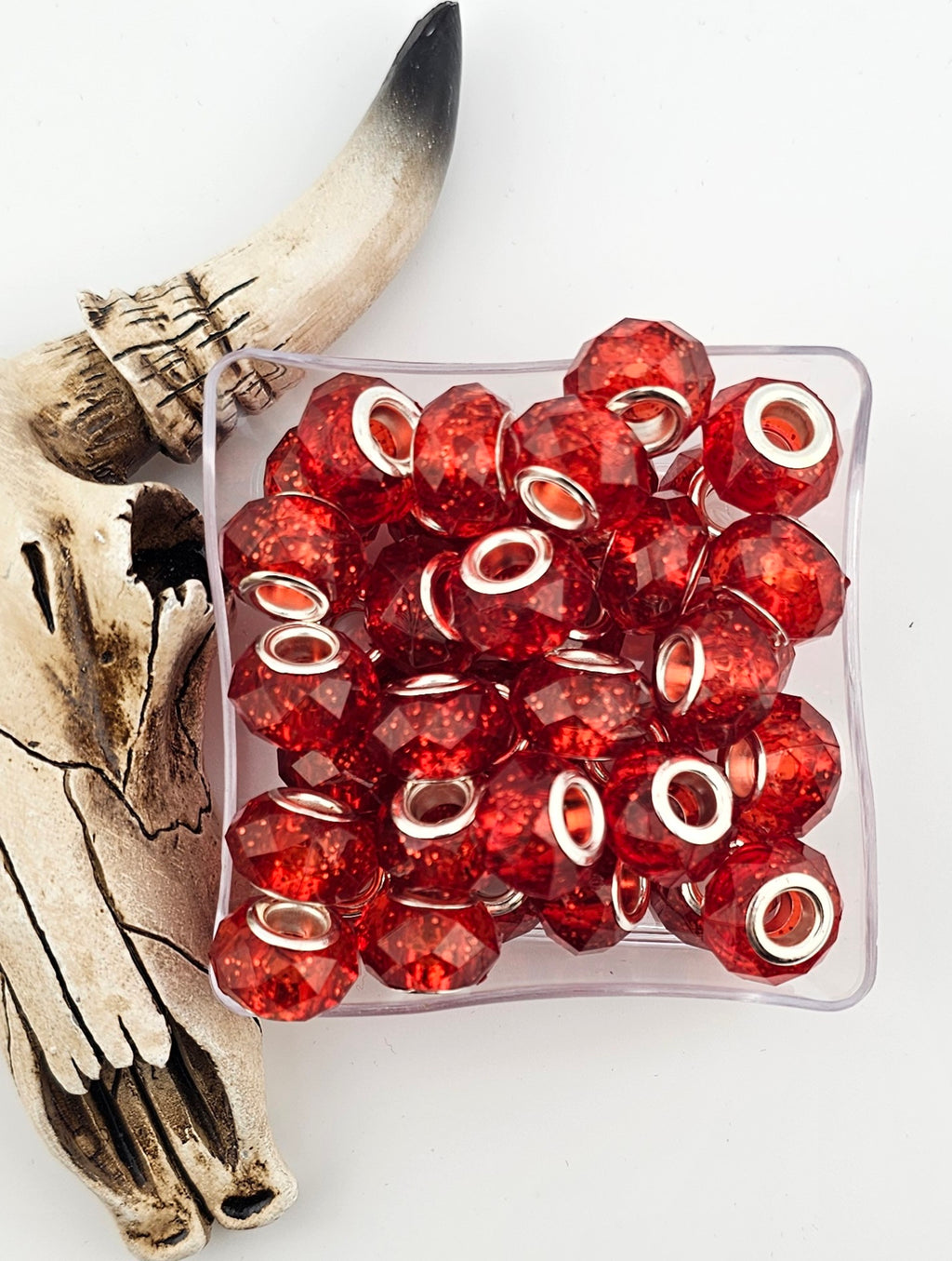 Faceted Spacer 14mm Large Hole