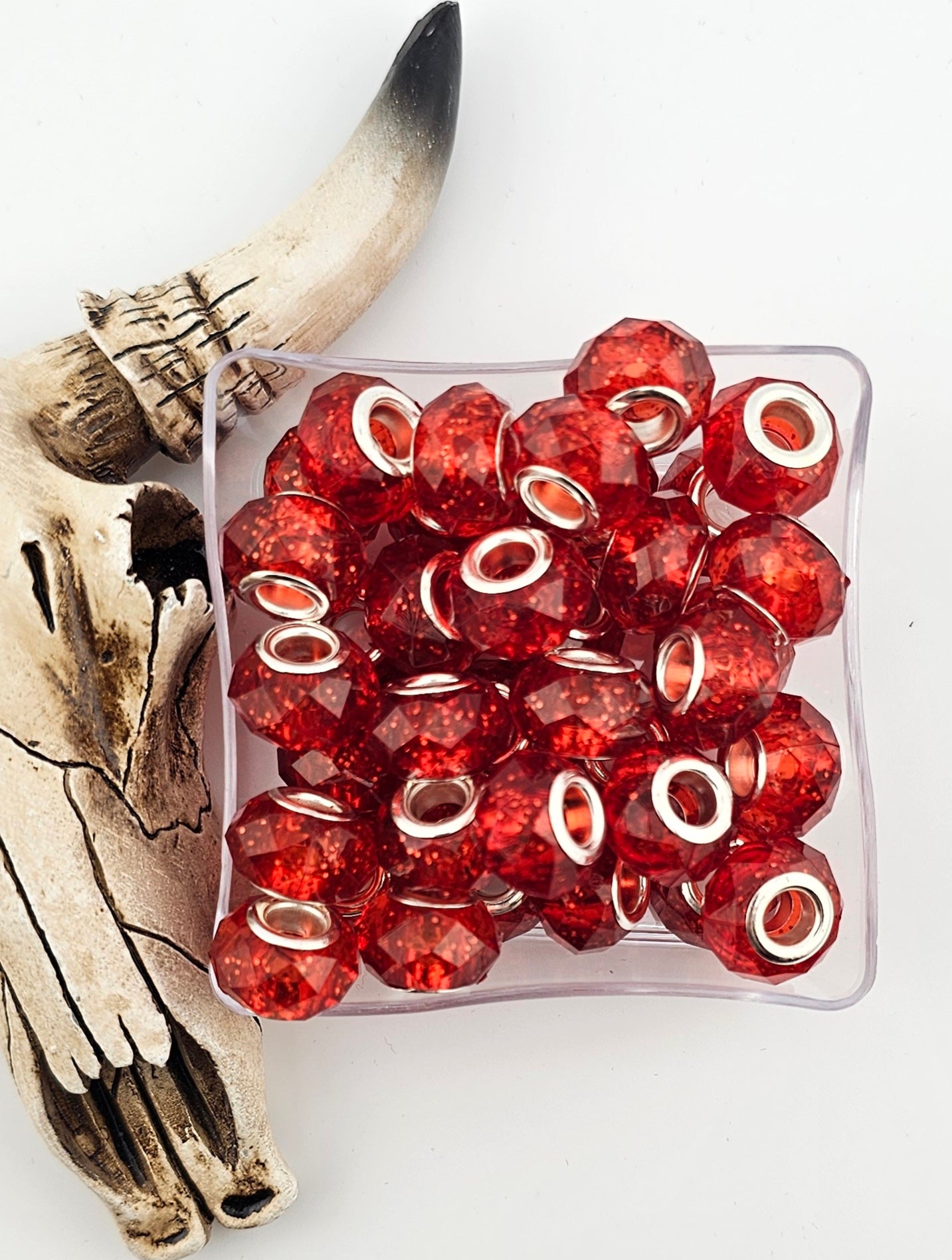 Faceted Spacer 14mm Large Hole