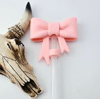 Straw Topper Bow Matte