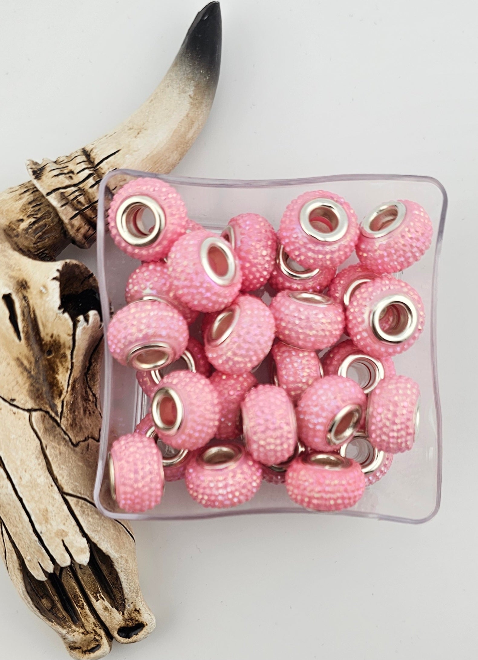 Resin Shimmer Spacer 14mm Large Hole