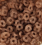 Wavey Frosted  Acrylic Spacers 12mm (10ct) Large Hole