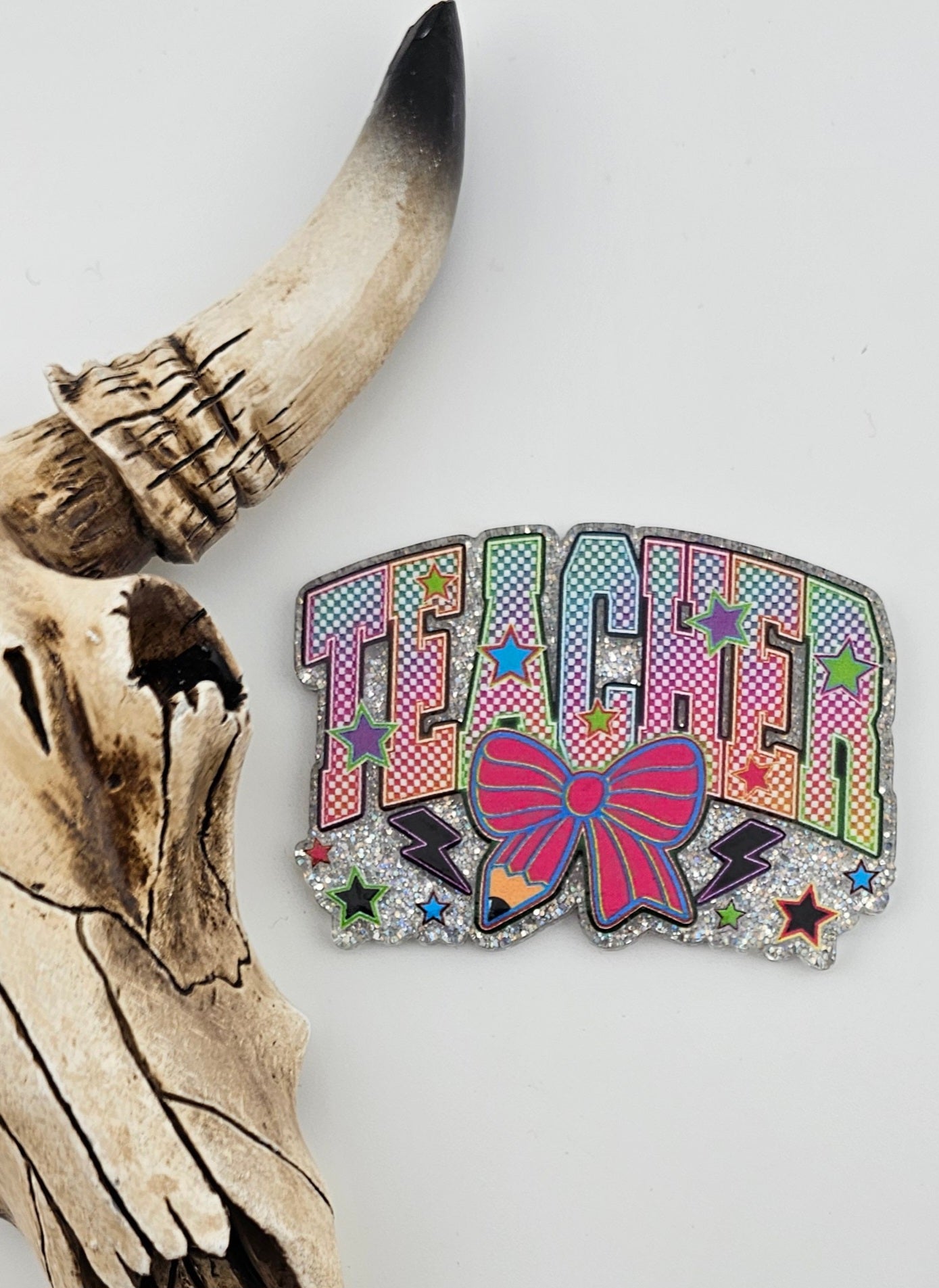 Flatback Bright Teacher Rainbow 125