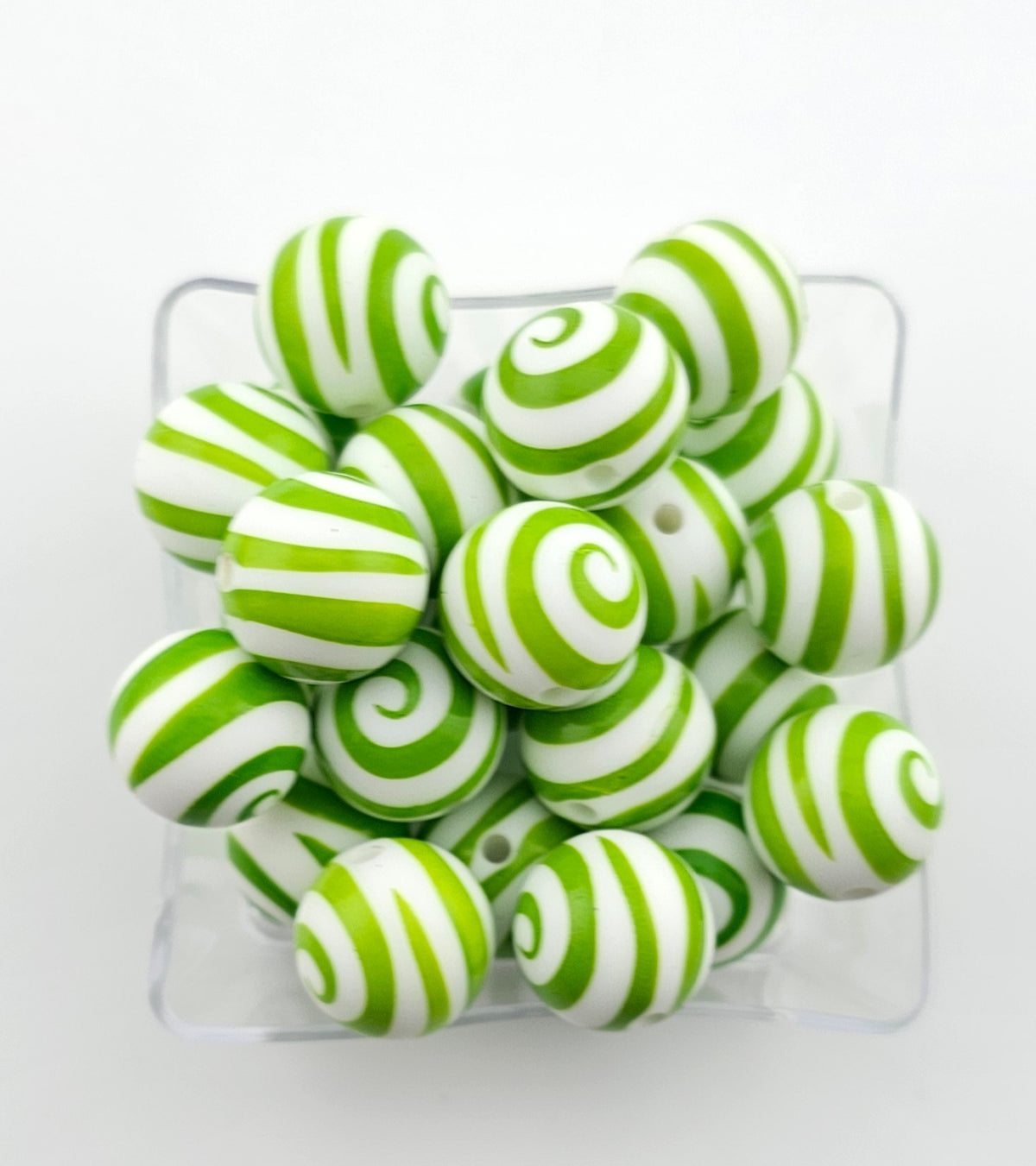 Green Spiral Print