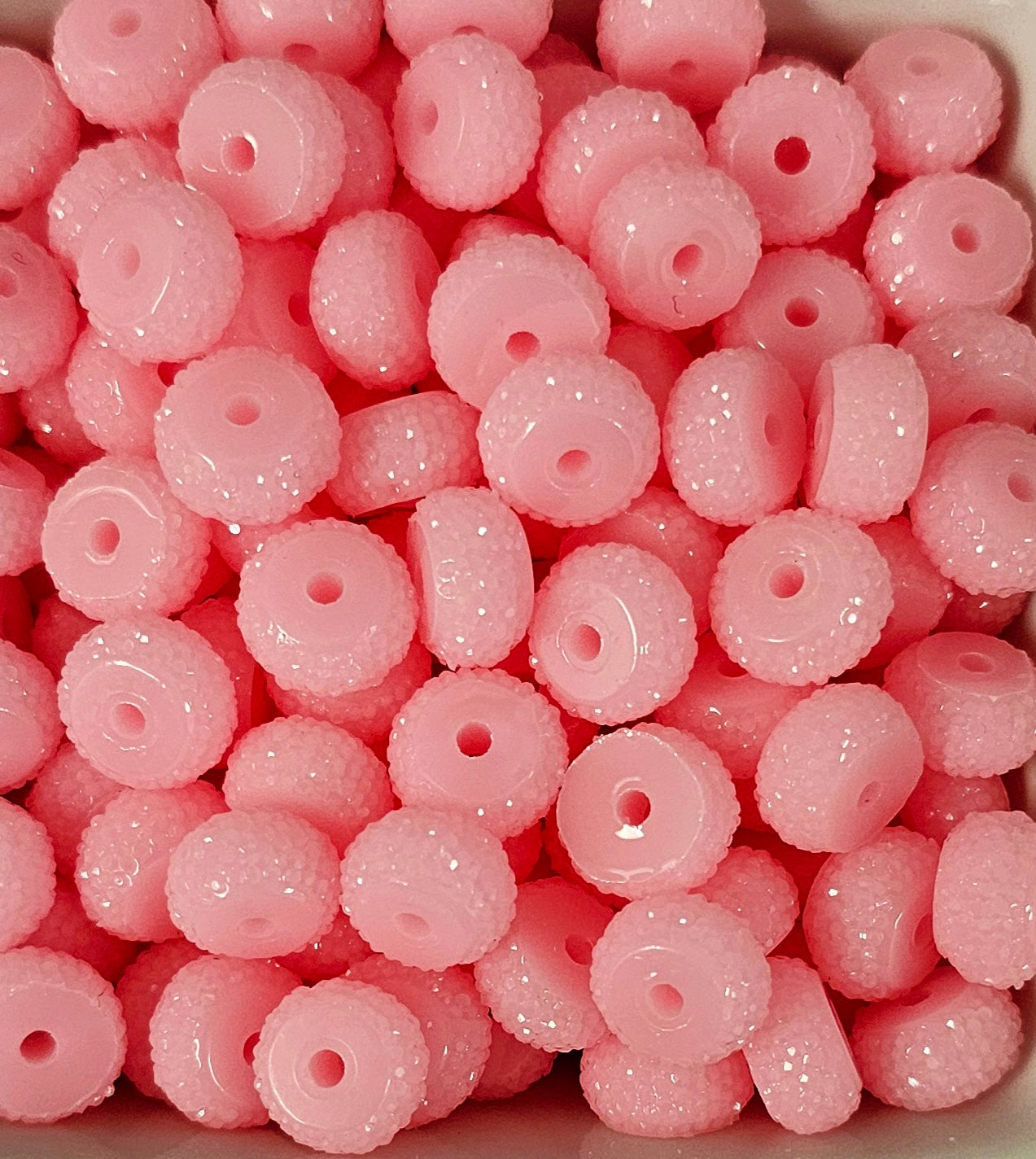 Resin Rhinestone Spacer 12mm Perfectly Pink #54