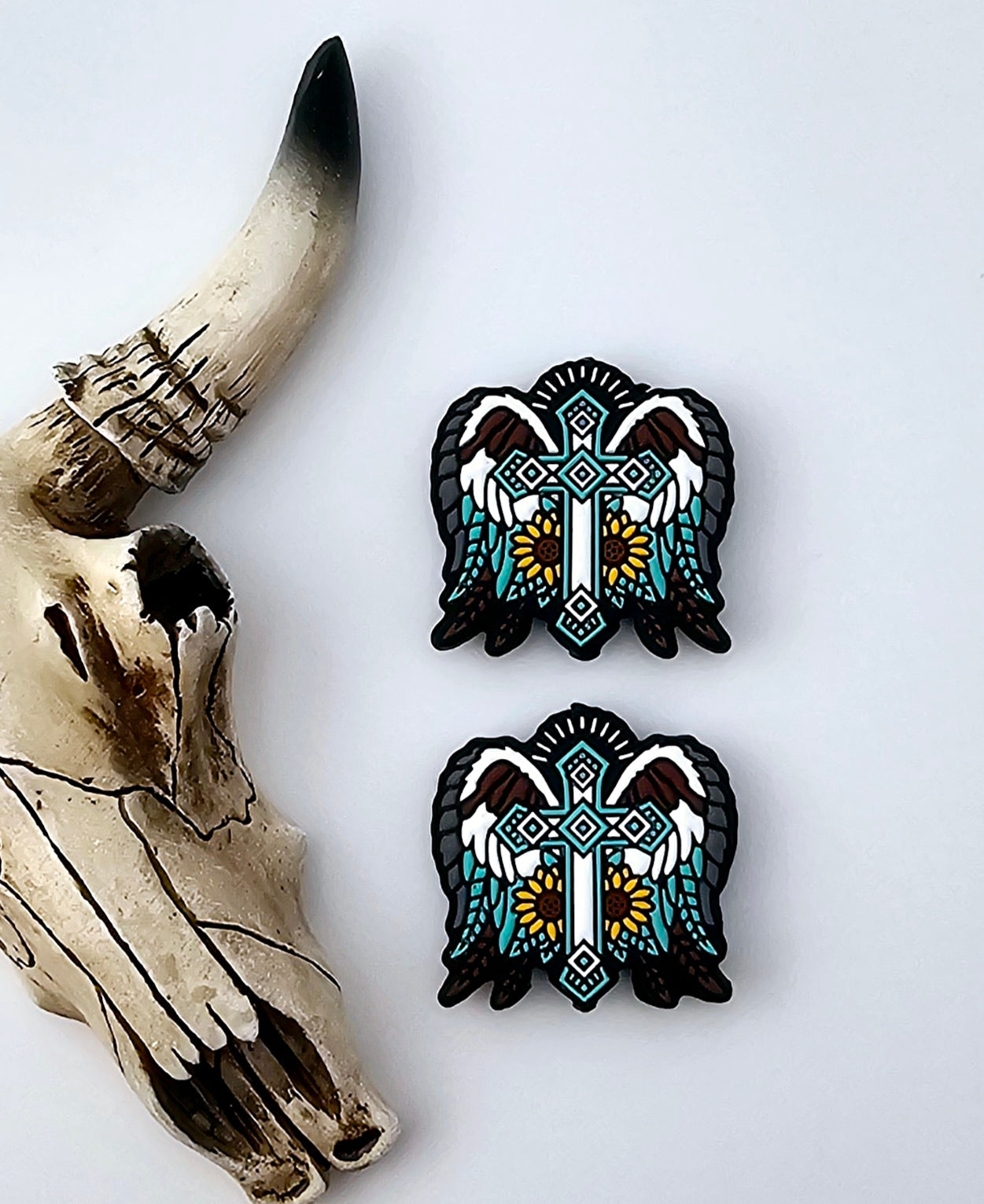 Western Angel Wings & Cross Focal