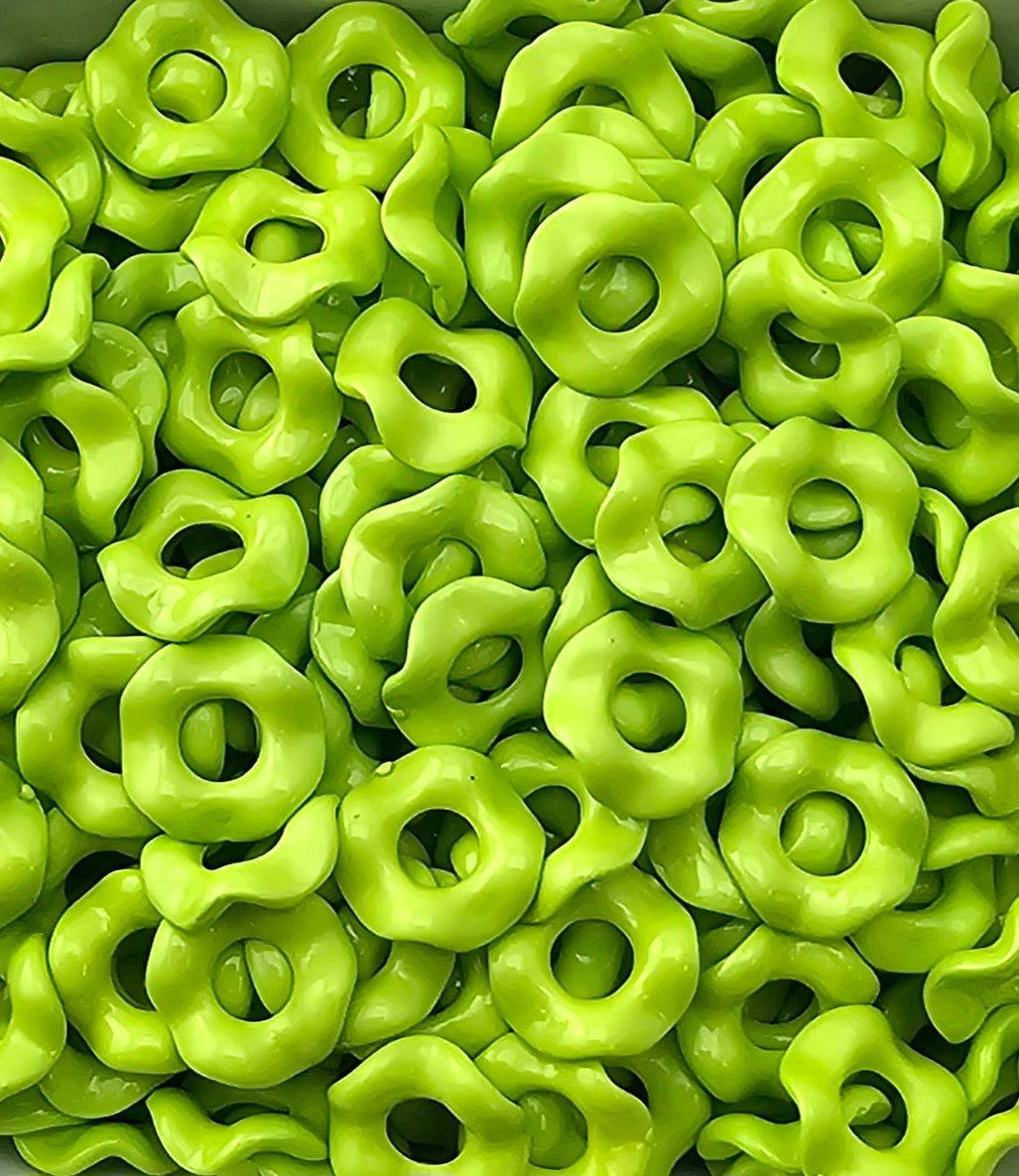 Wavey Acrylic Spacers 13mm (10ct) Large Hole