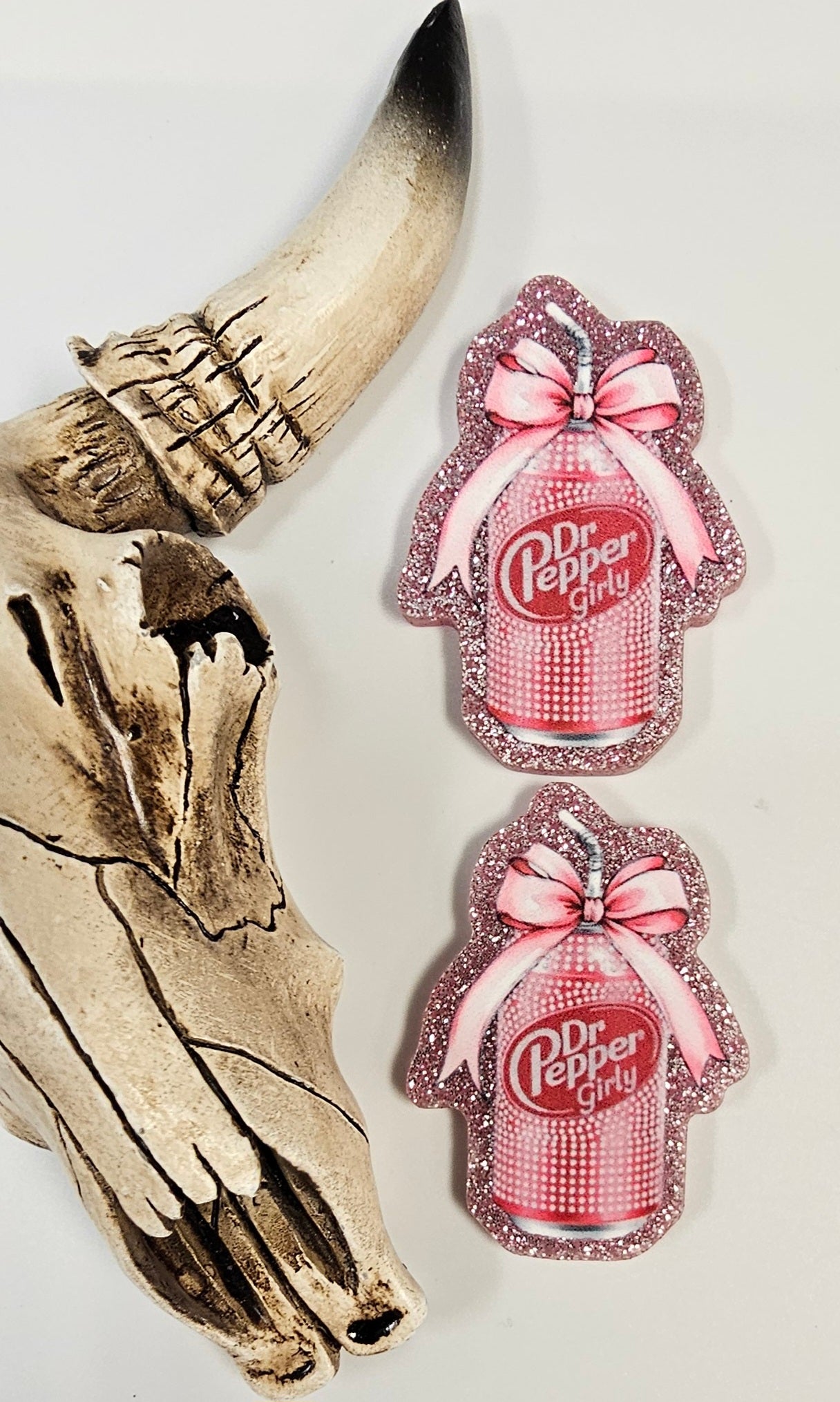 Flatback Pink Bow DP Drink 504