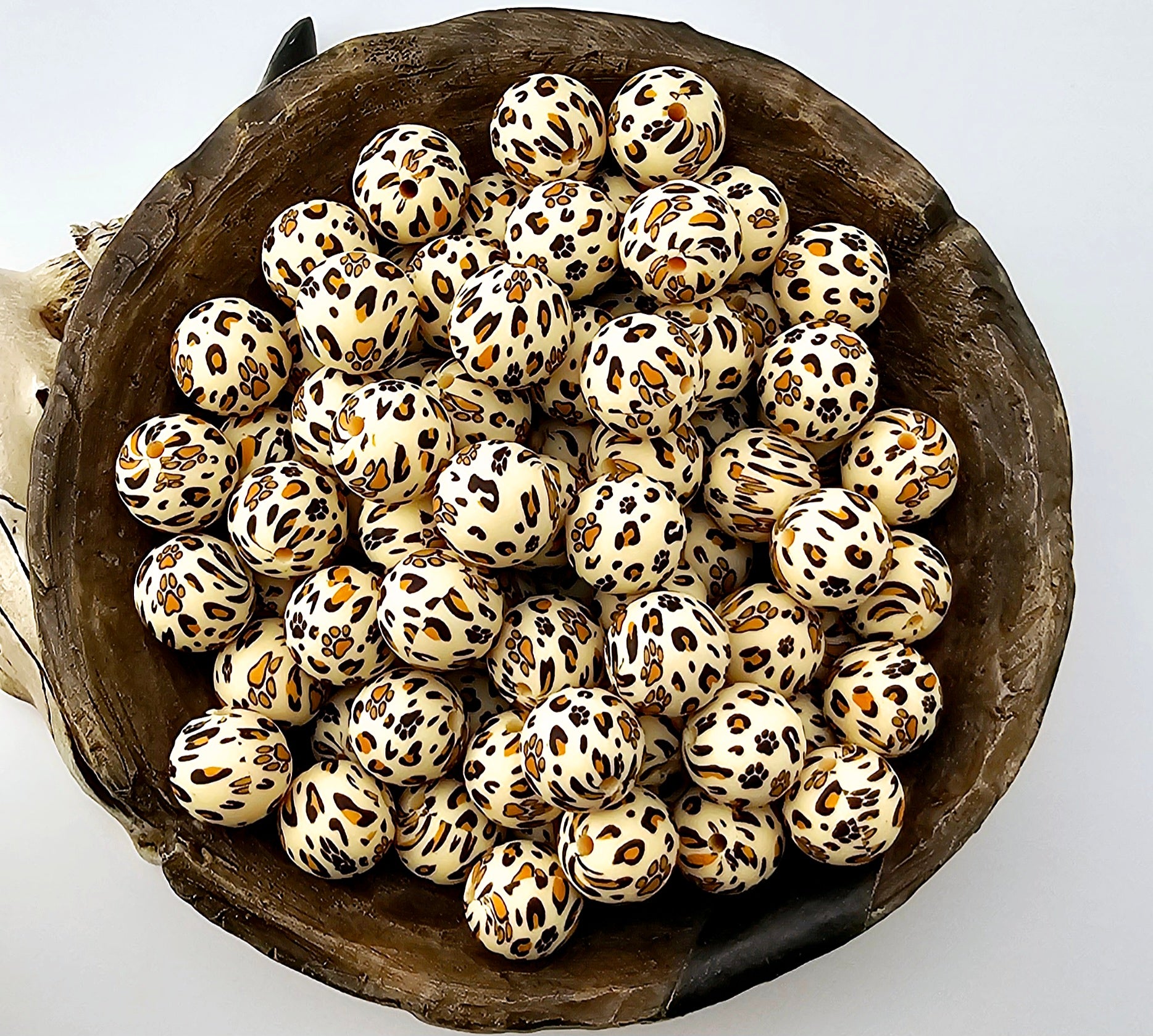 Tan Leopard Paw Print